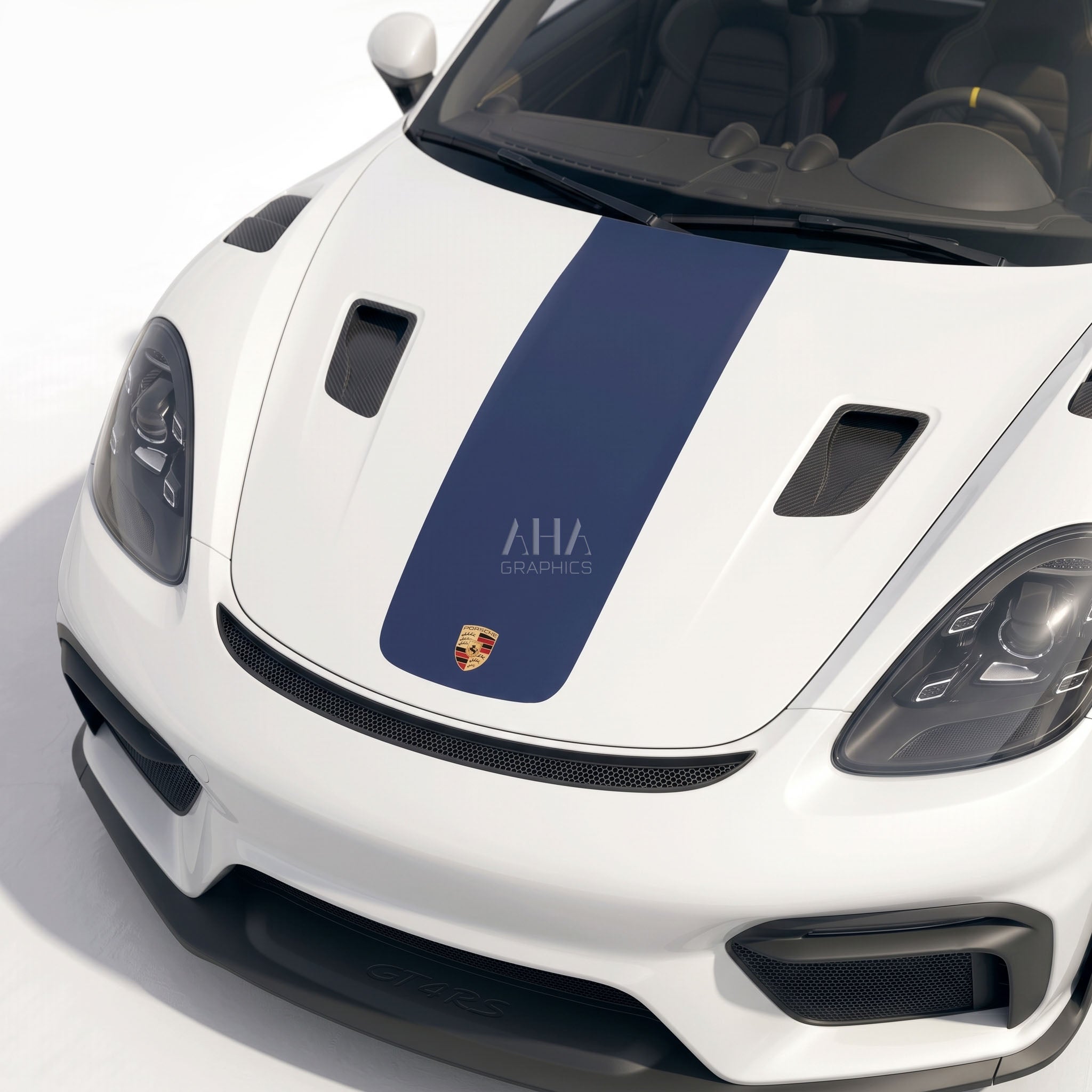 718 Cayman GT4RS 982 Center Stripes Decals
