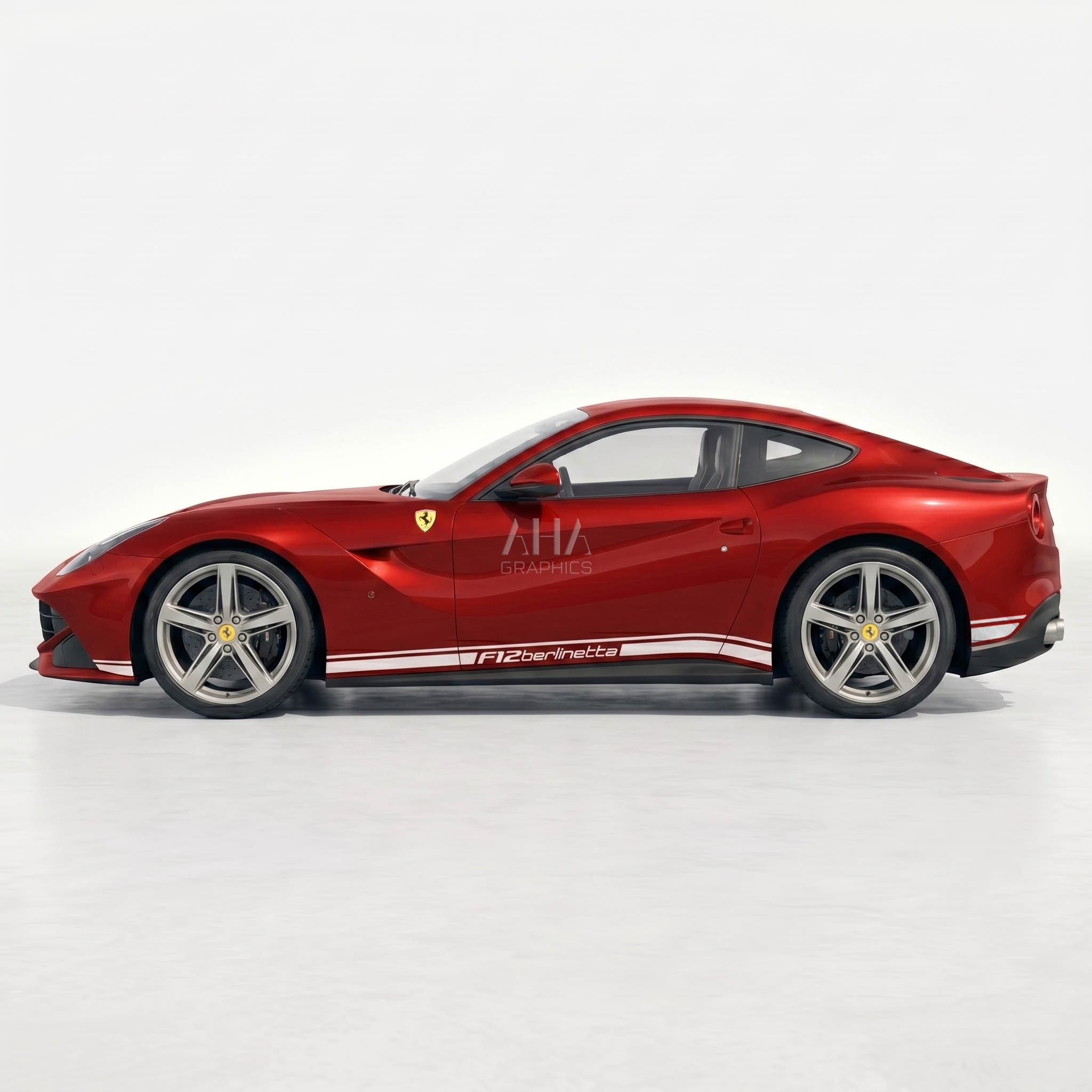 Ferrari F12 Berlinetta Side Stripes Decals