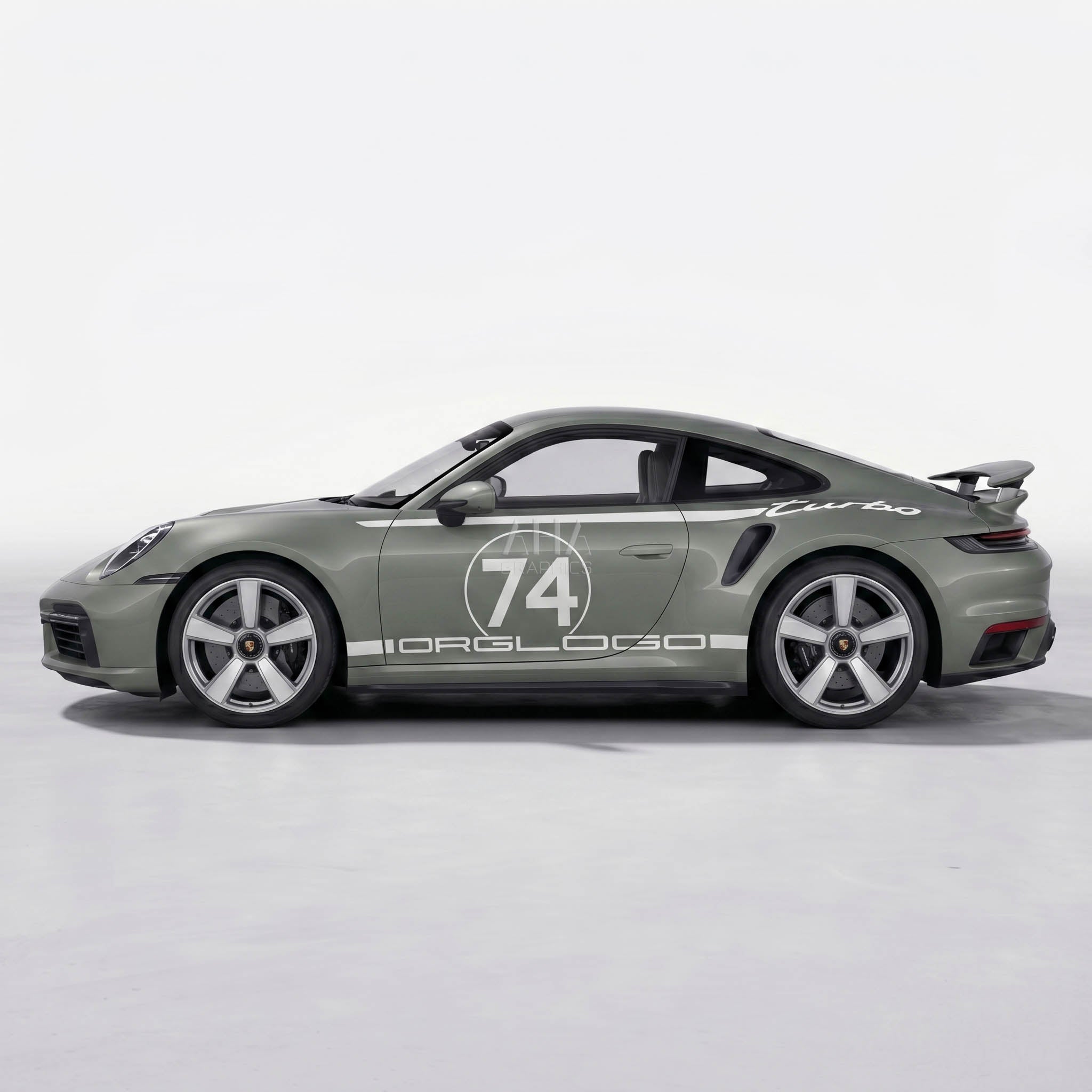 911 992 Turbo 50 Years Side Stripes Decals