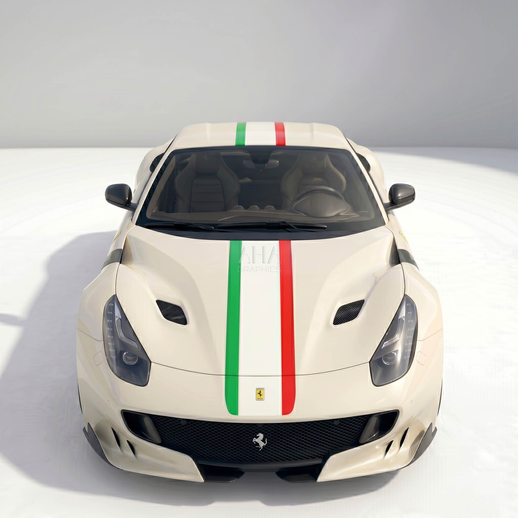 Ferrari F12 Berlinetta Italian Center Stripes Decals