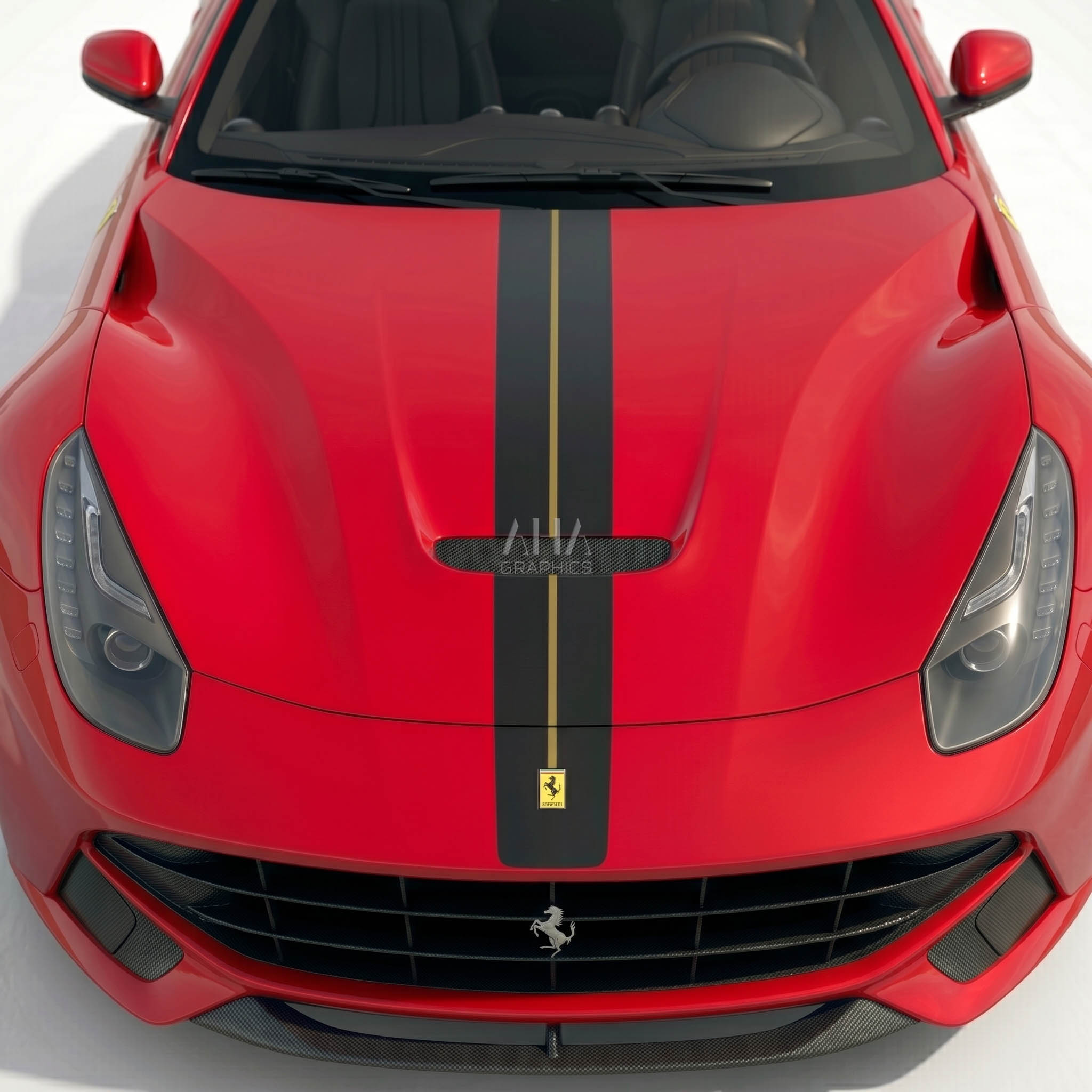 Ferrari F12 Berlinetta Center Stripes Decals