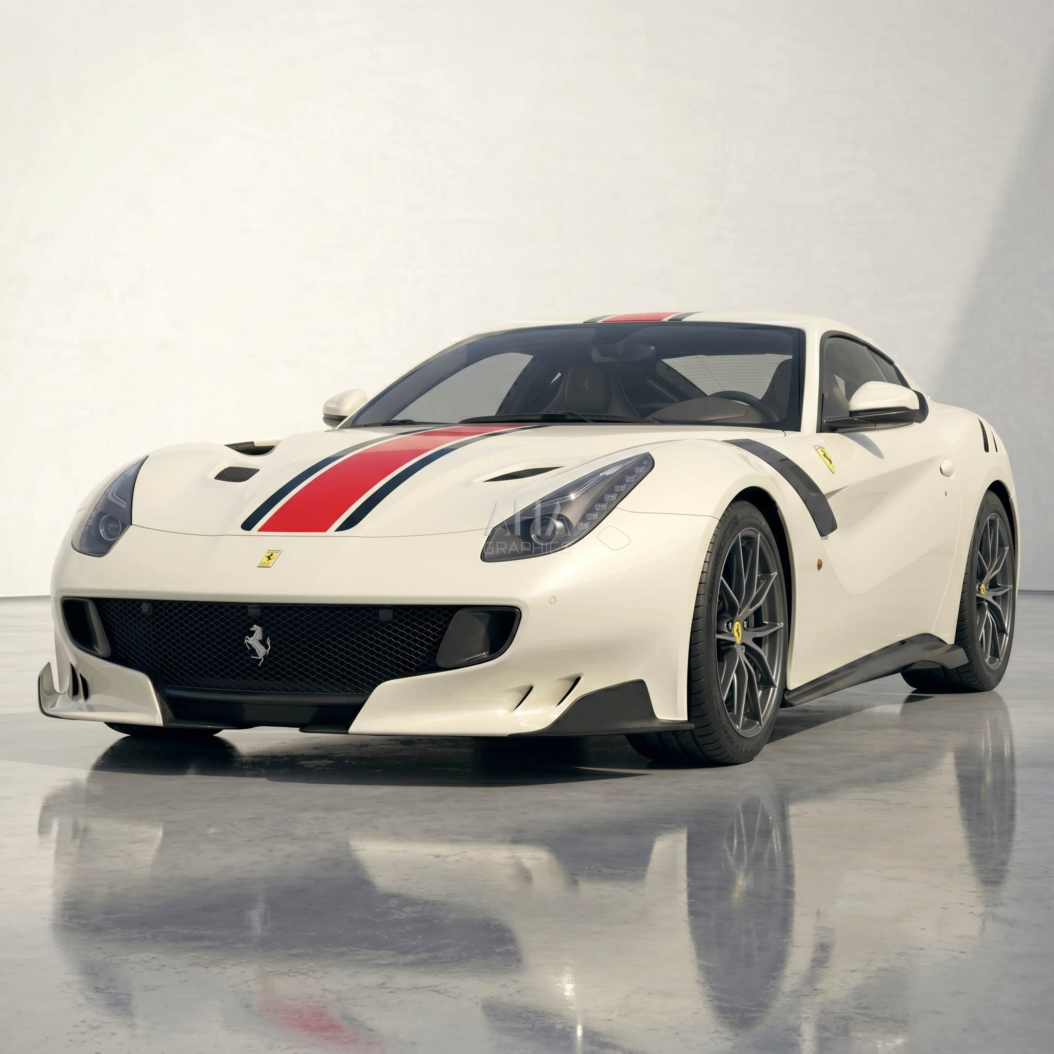 Ferrari F12 Berlinetta Center Stripes Decals