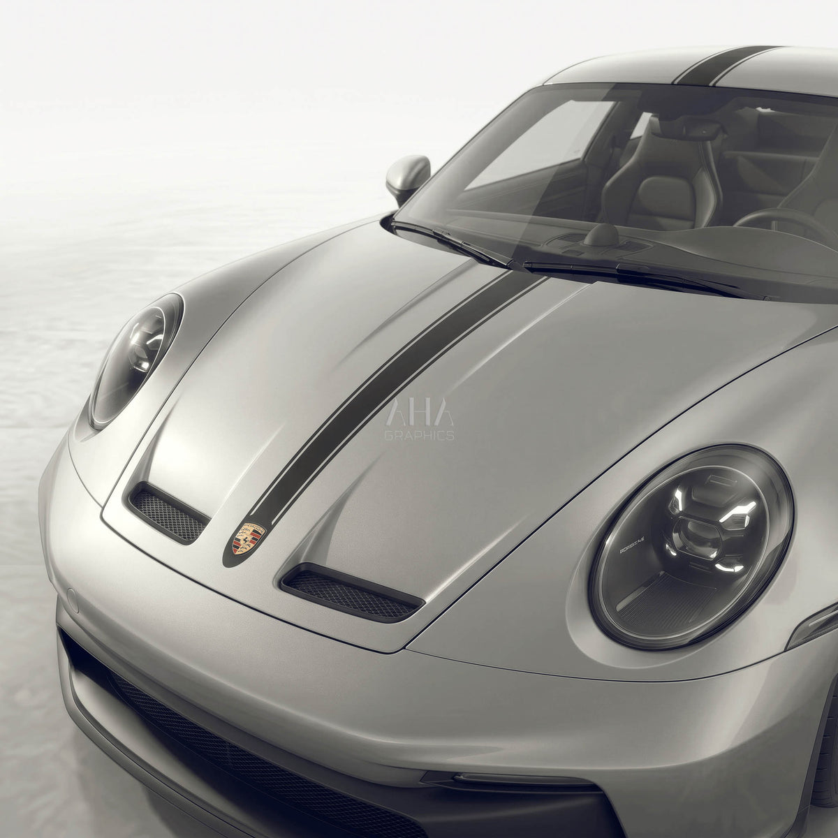992 GT3 Touring Center Stripes Decals