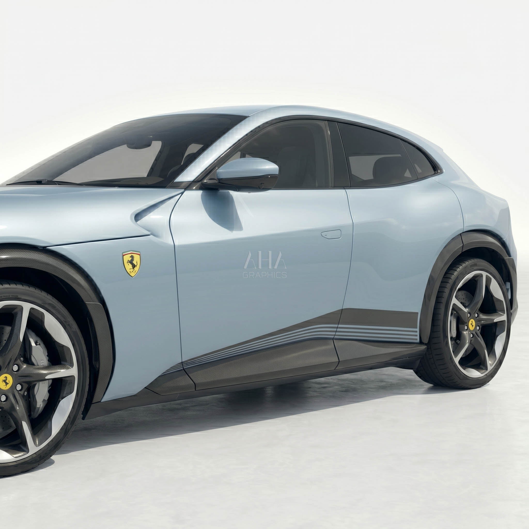Ferrari Purosangue Side Stripes Decals