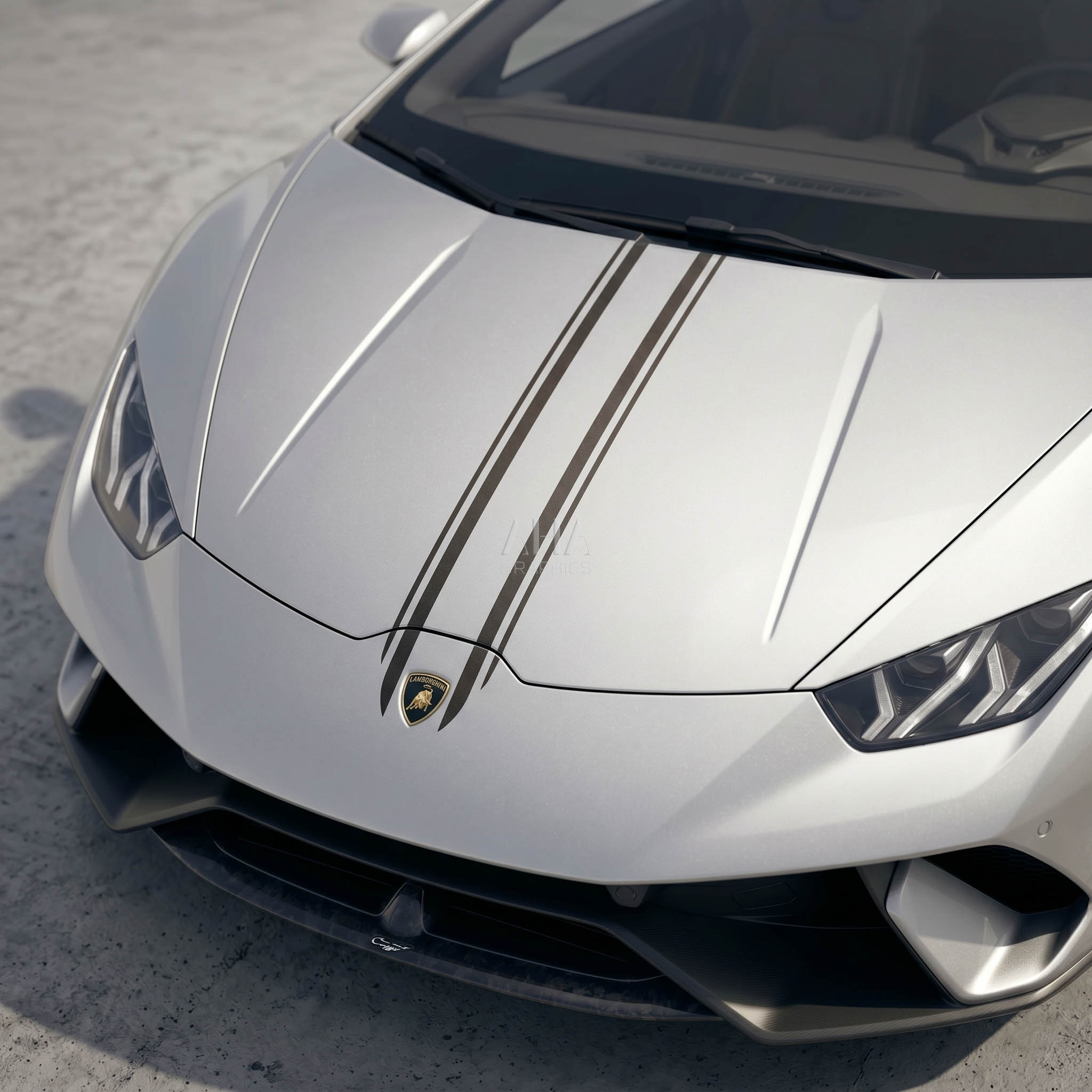 Lamborghini Huracan Center Stripes Decals