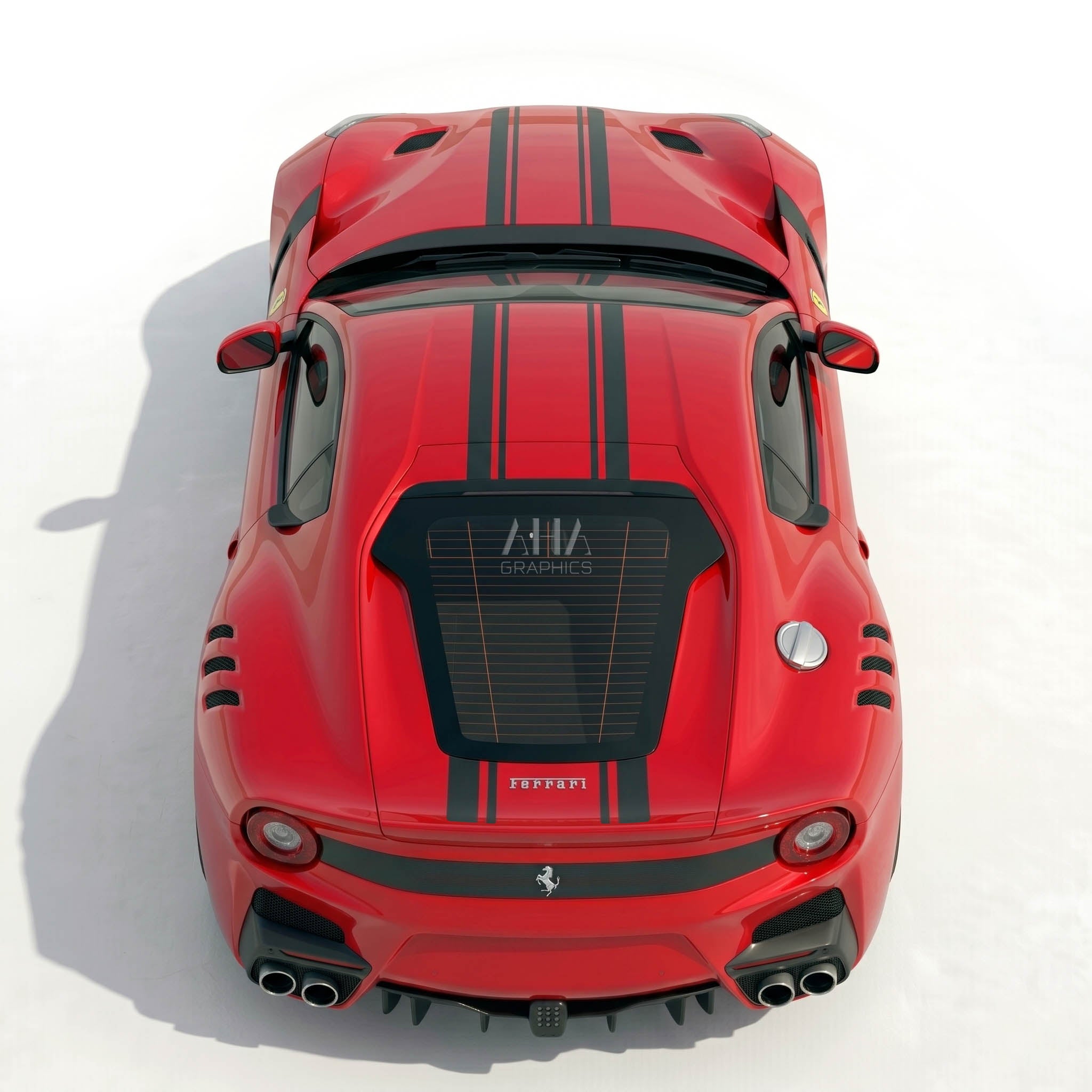 Ferrari F12 Berlinetta Center Stripes Decals