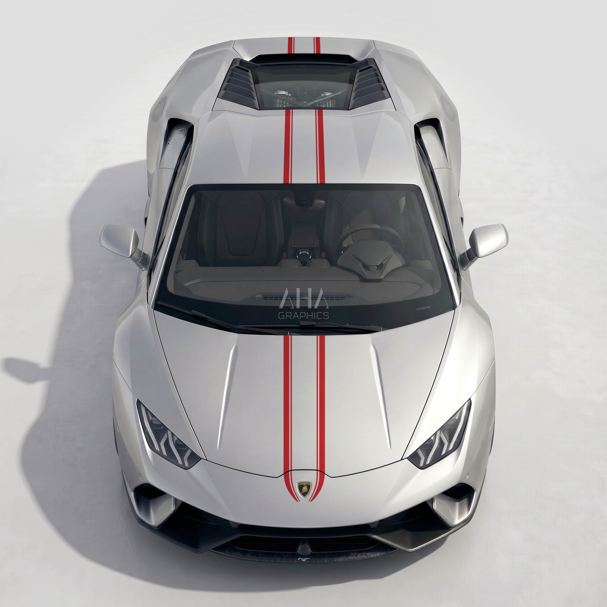 Lamborghini Huracan Center Stripes Decals