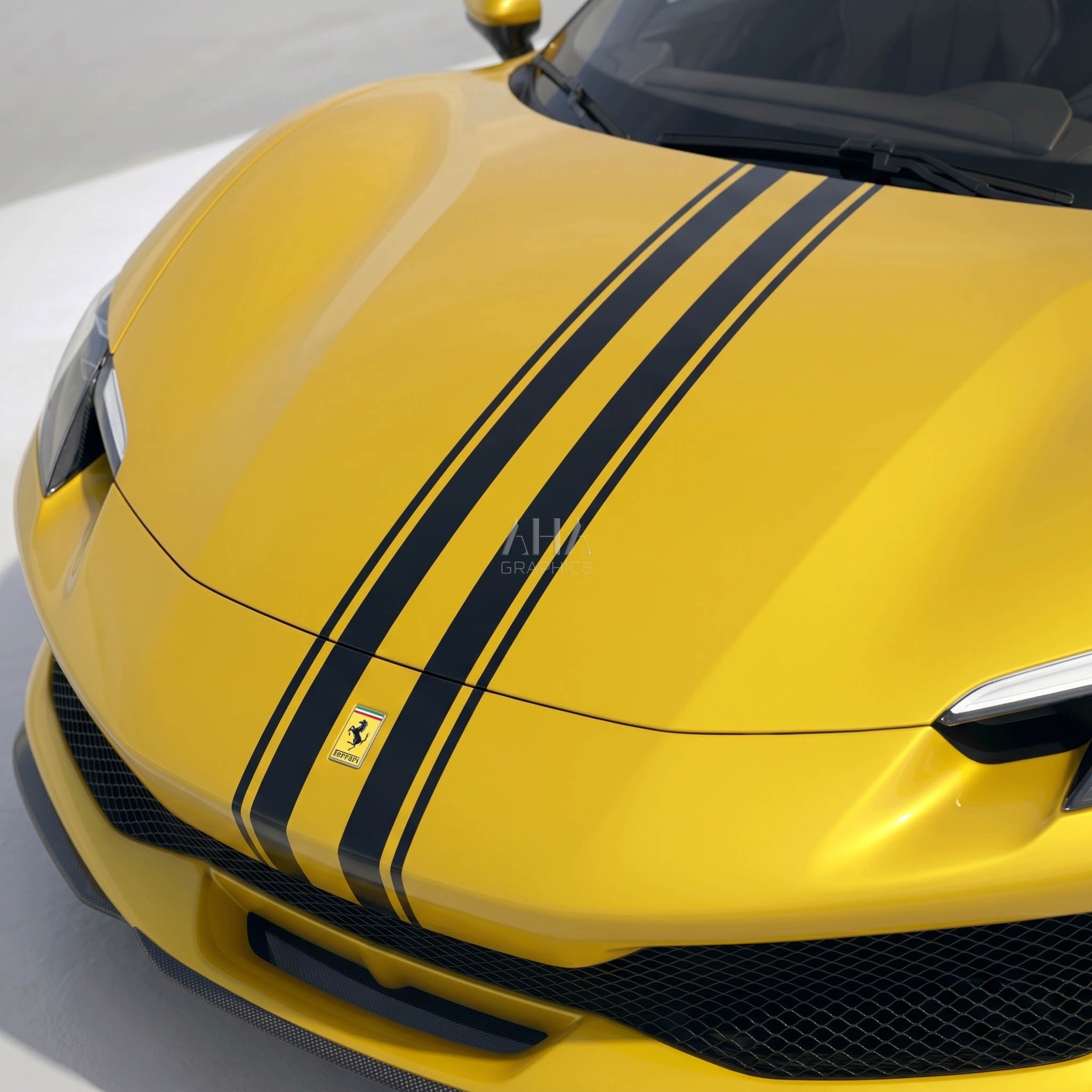 Ferrari 296 GTB Center Stripes Decals