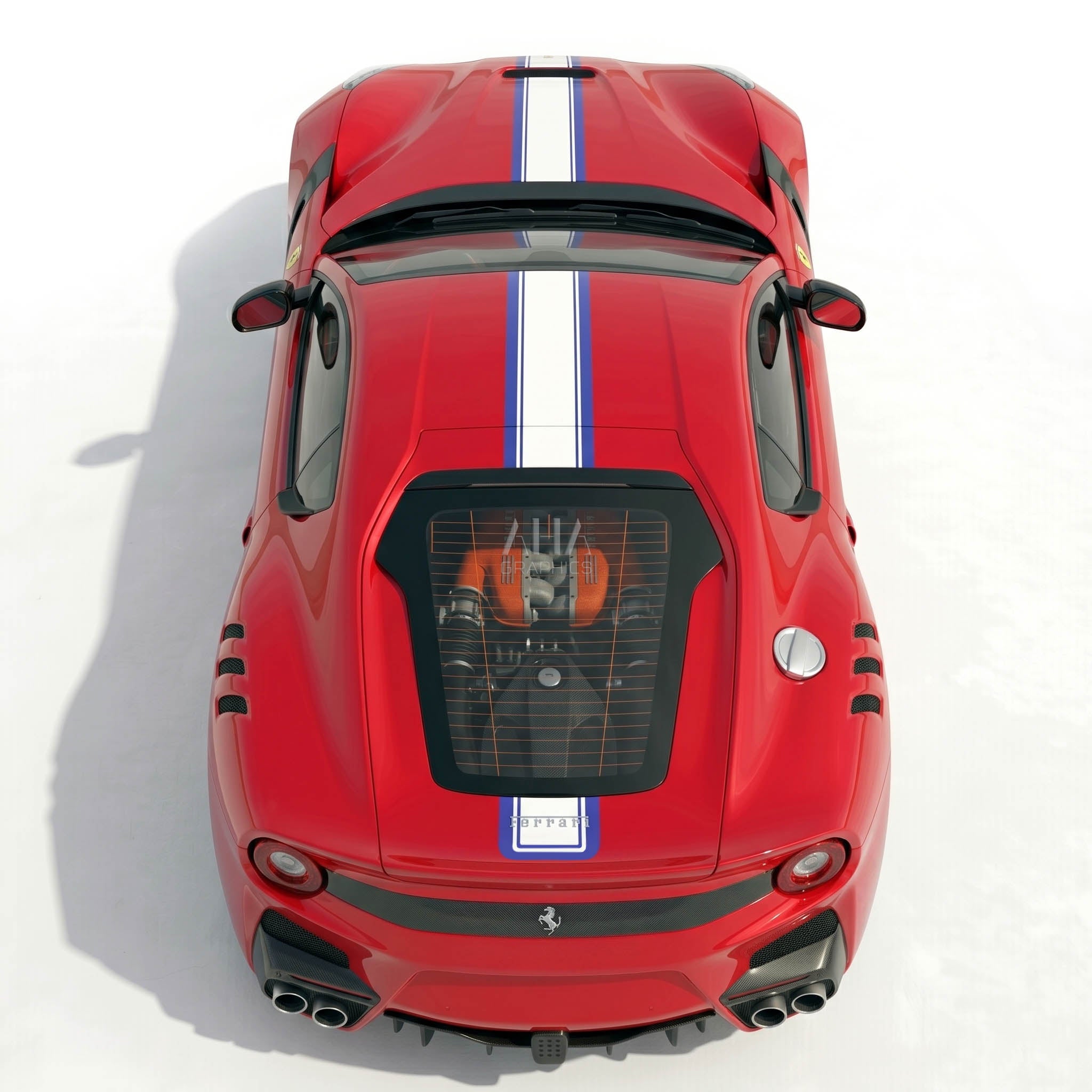 Ferrari F12 Berlinetta Center Stripes Decals