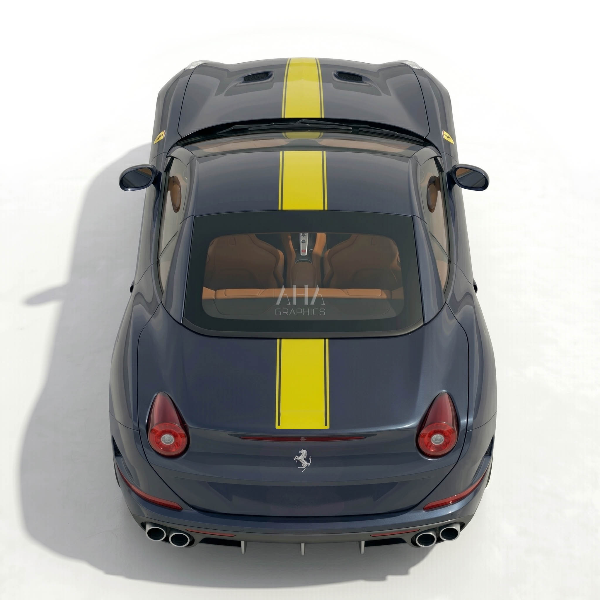 Ferrari California T Center Stripes Decals