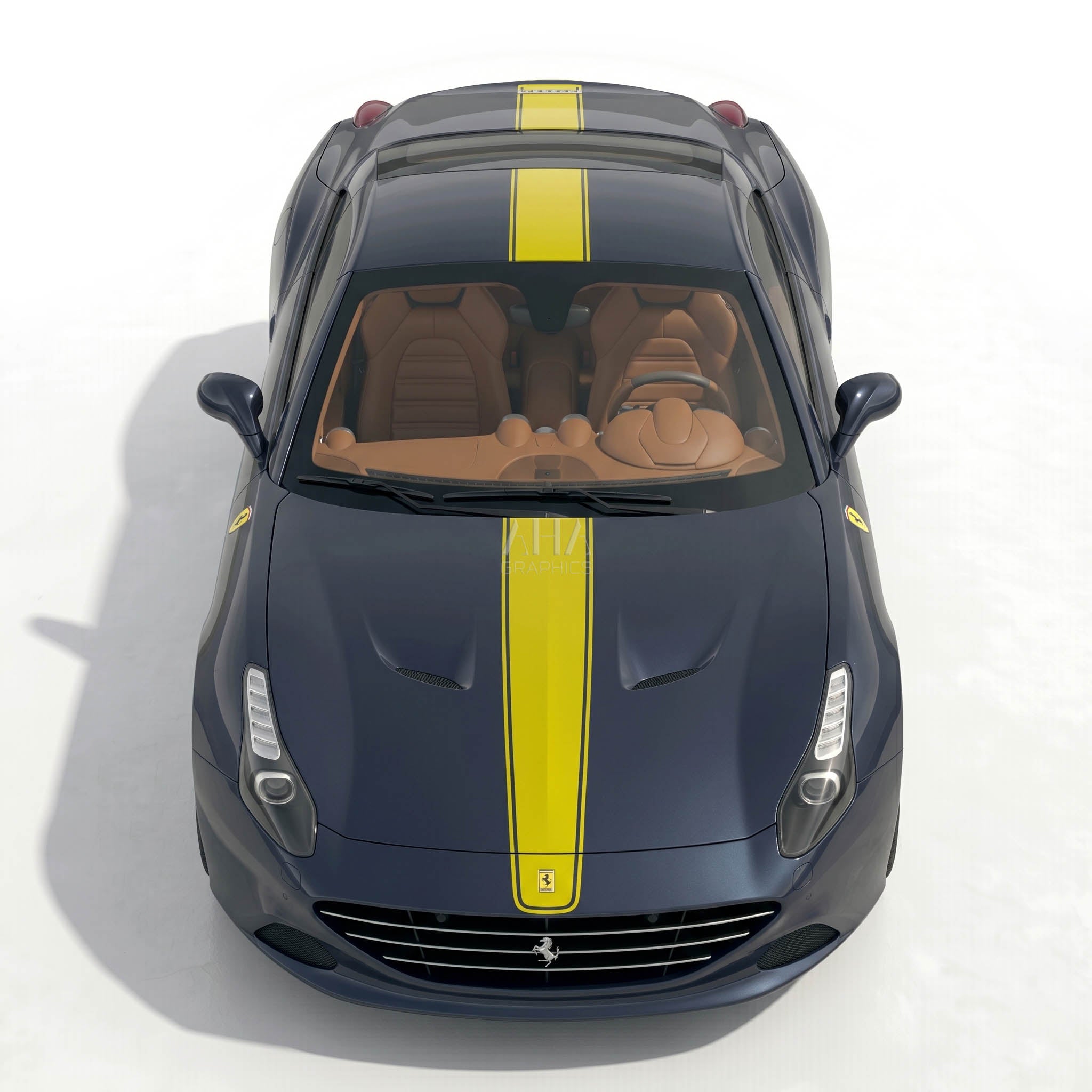 Ferrari California T Center Stripes Decals