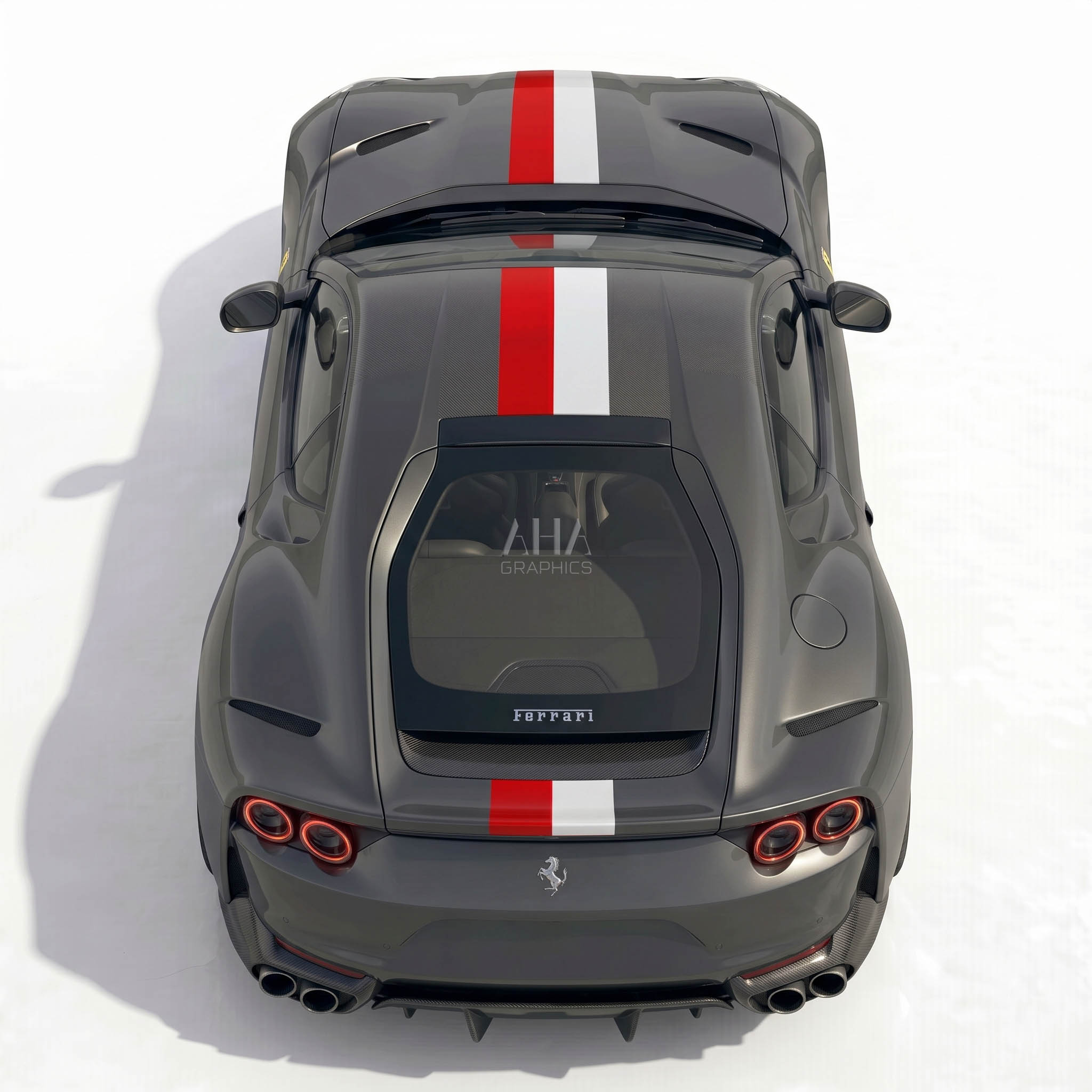 Ferrari 812 Superfast Monaco Center Stripe Decals
