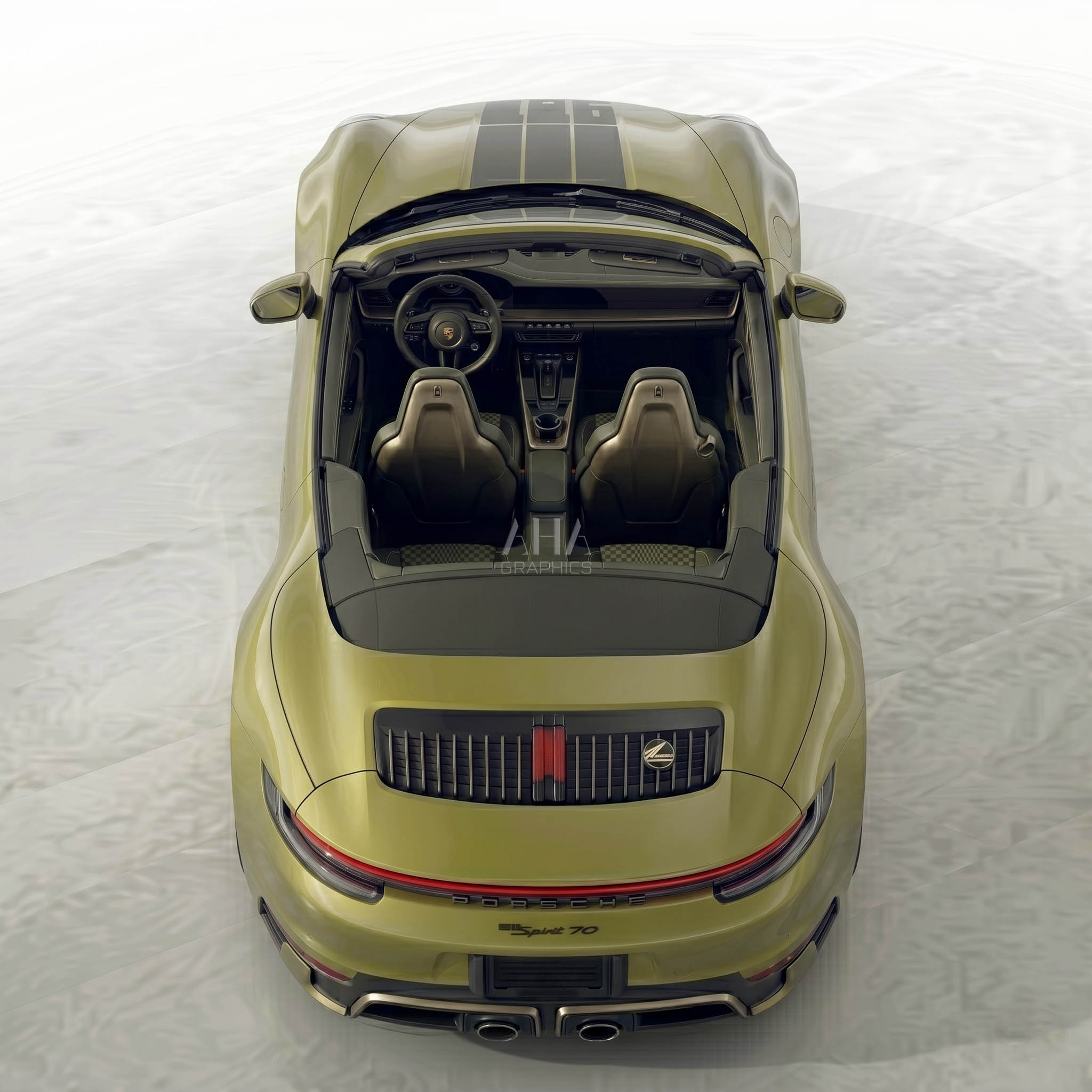 911 Spirit 70 Edition Hood Decal