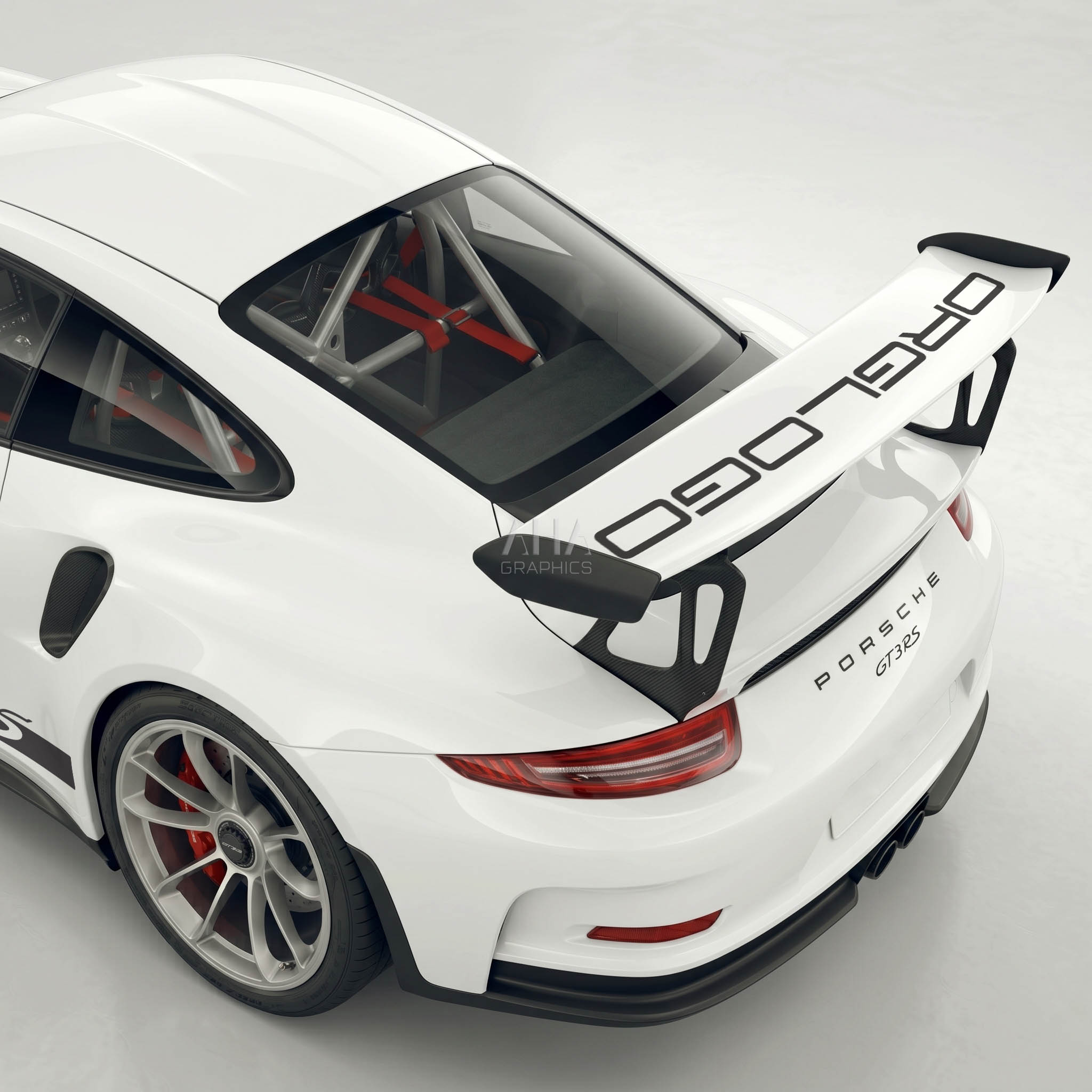 991 911 GT3RS Side Stripes Wing Decal