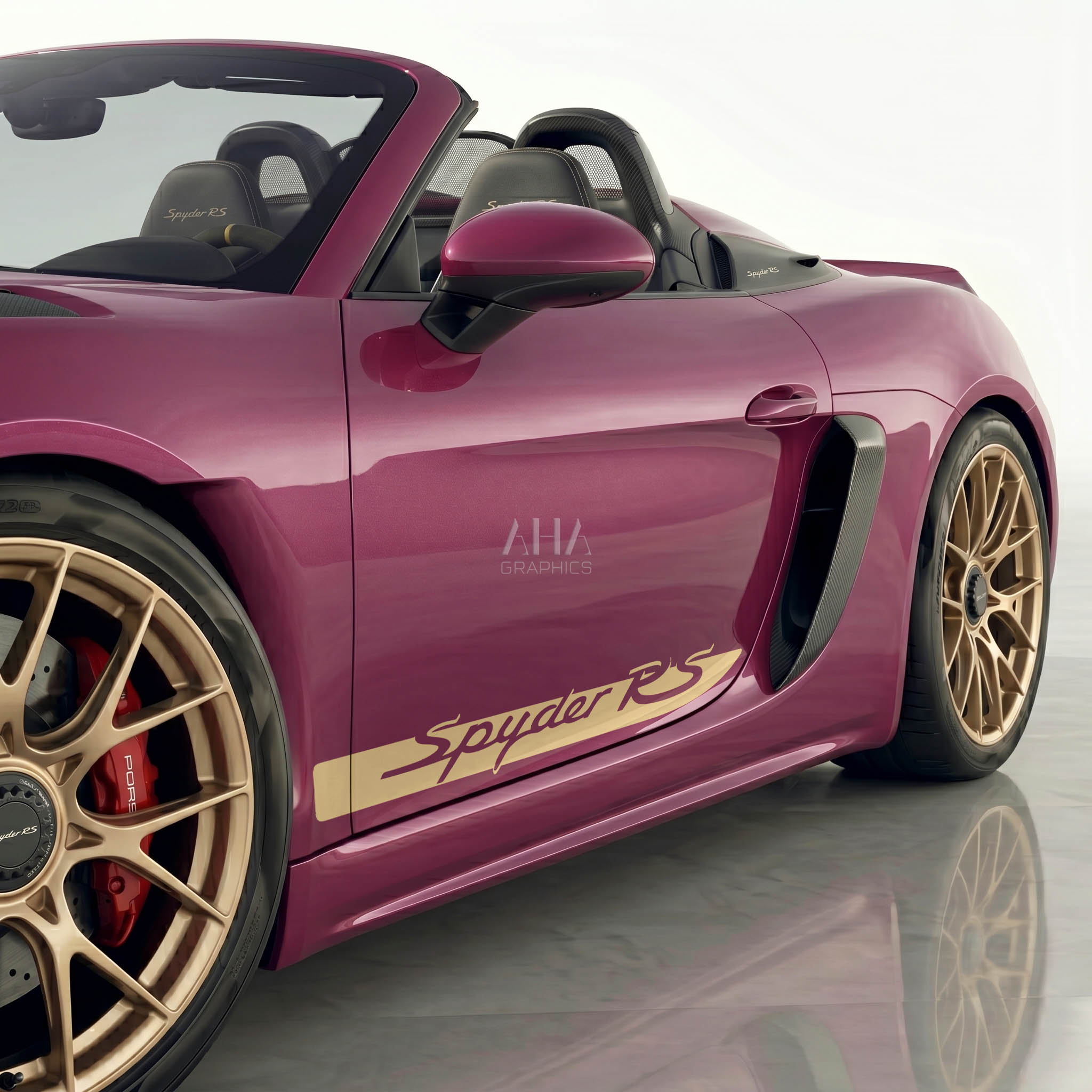 982 Spyder RS Side Stripes Decals