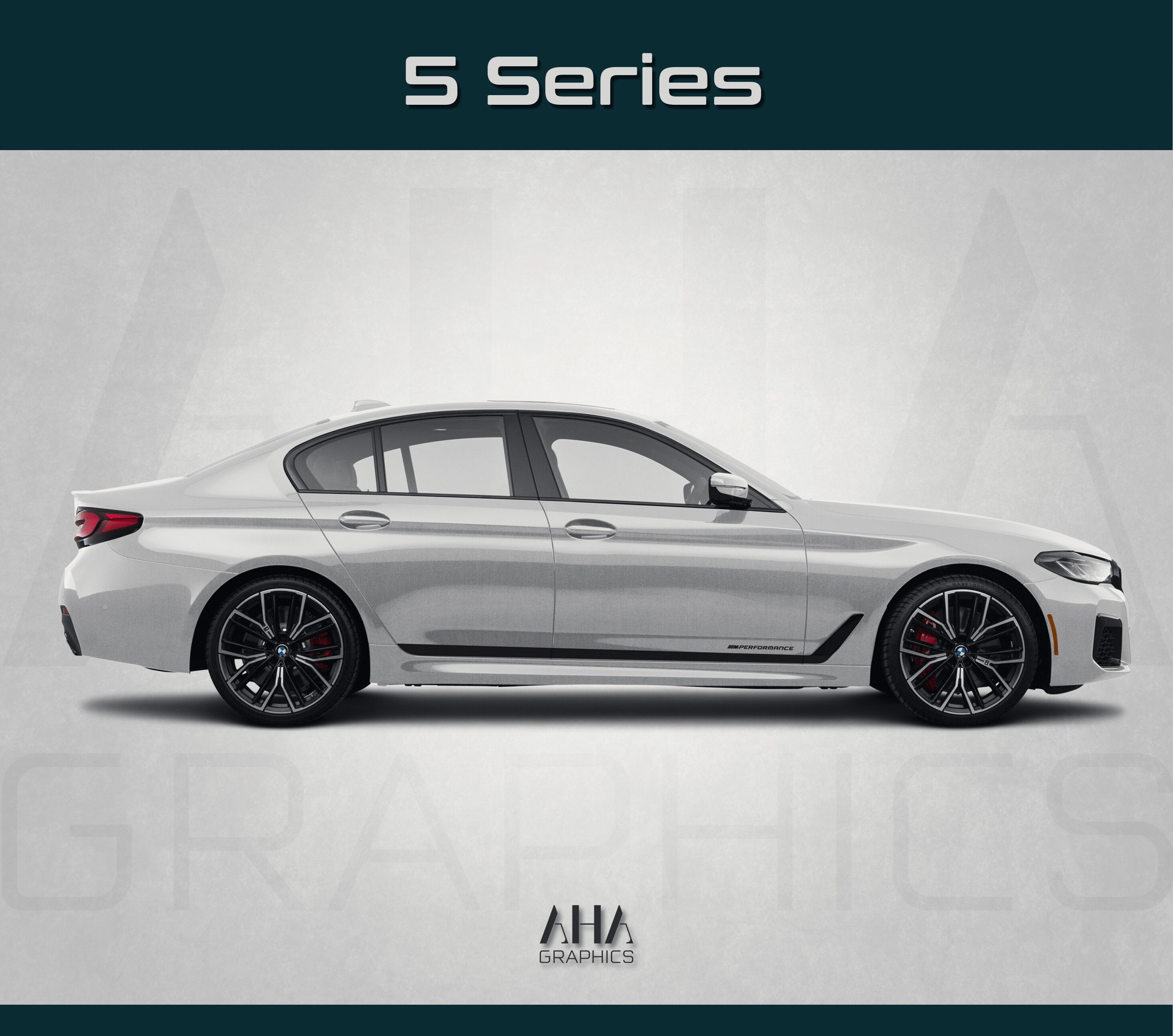 Side Stripes Decals for BMW 5 Series M5