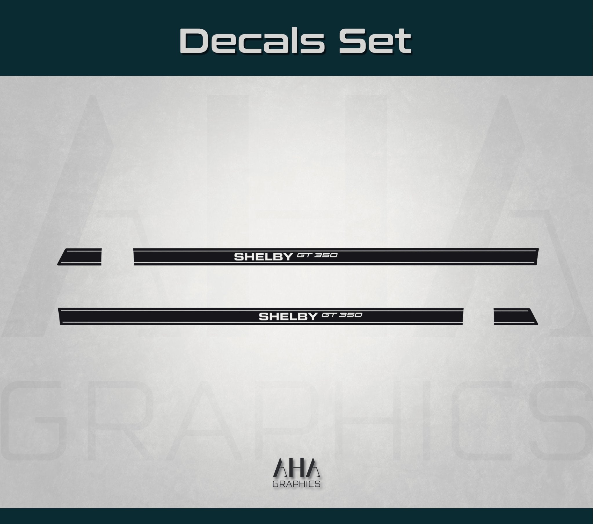Side Graphic Decals for Ford Mustang Shelby GT350