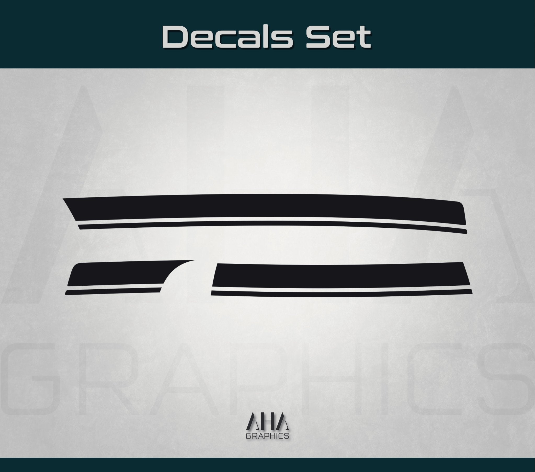 Mercedes AMG GT GTS GTC GTR Center Stripes Decals