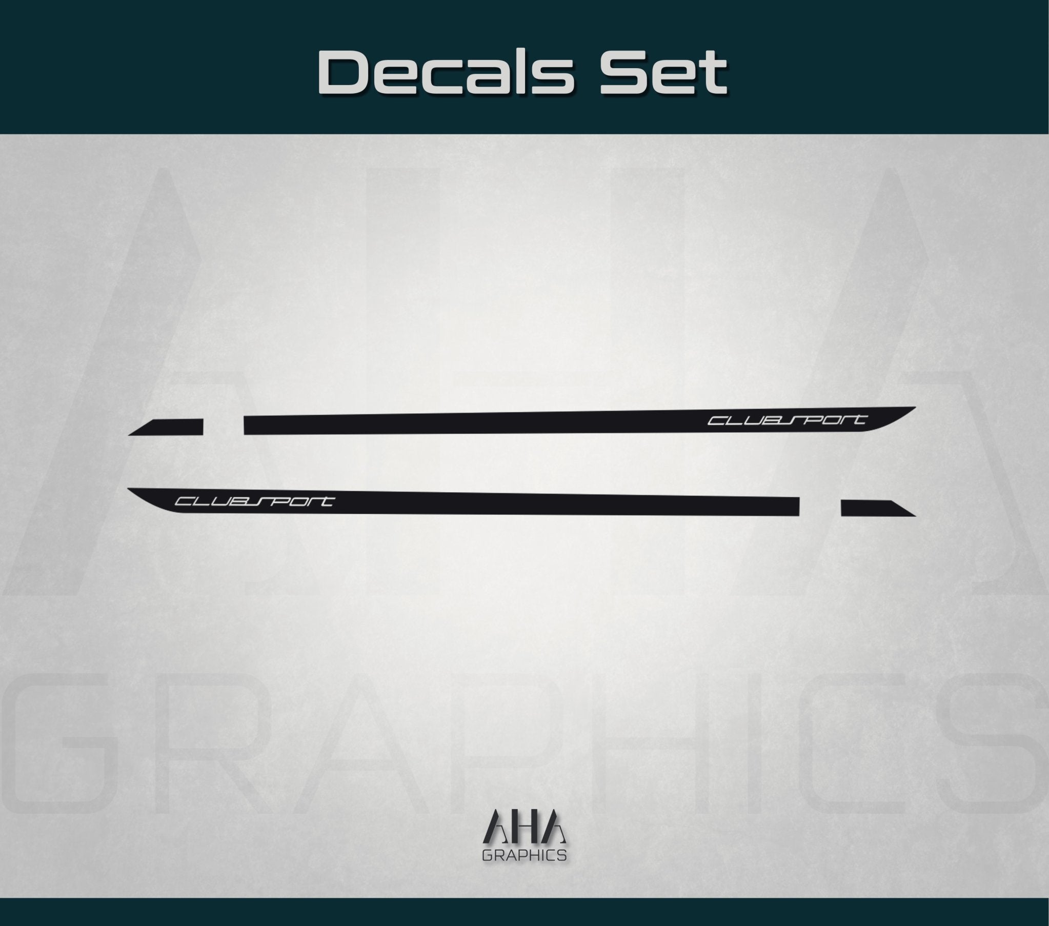 Volkswagen GOLF 8 Clubsport Side Stripes Decals VW MK8 Side Graphics