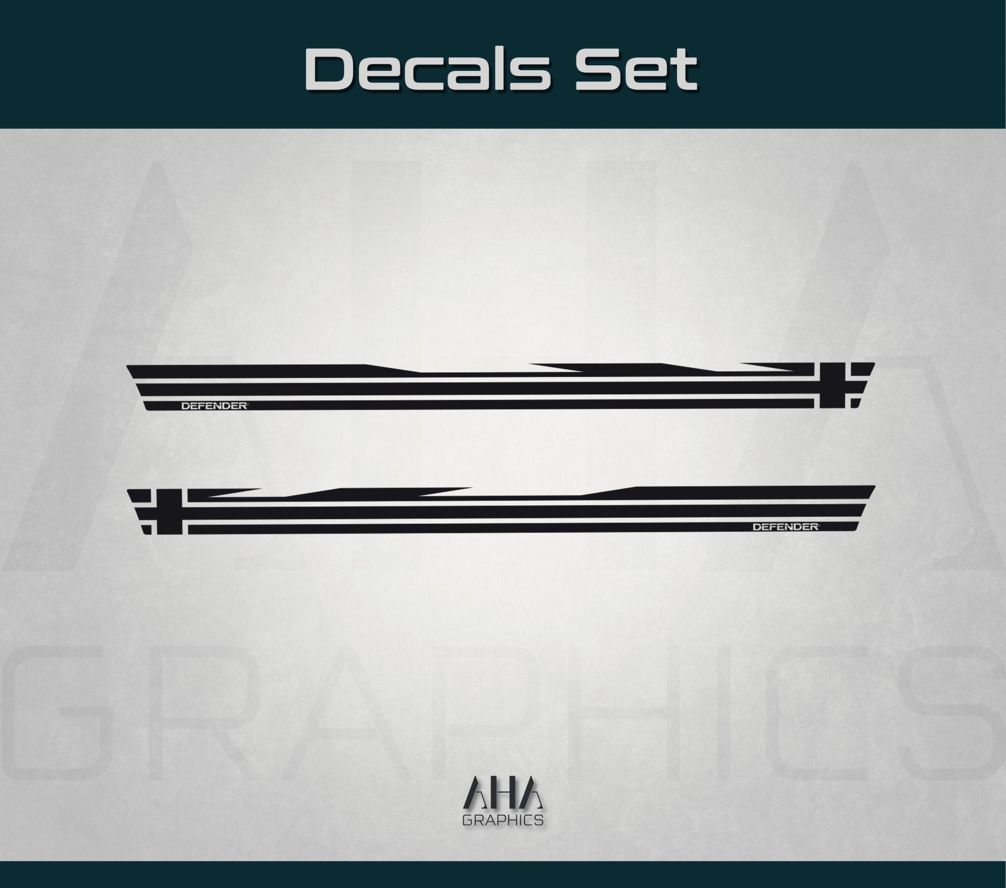 Side Stripes Decals for Land Rover Defender 110