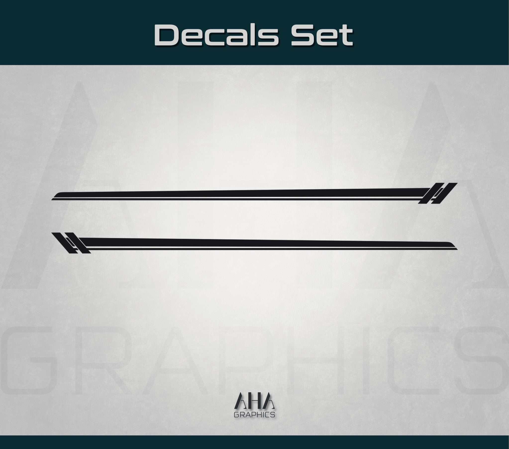 Side Stripes Decals for Dodge Challenger RT GT SRT