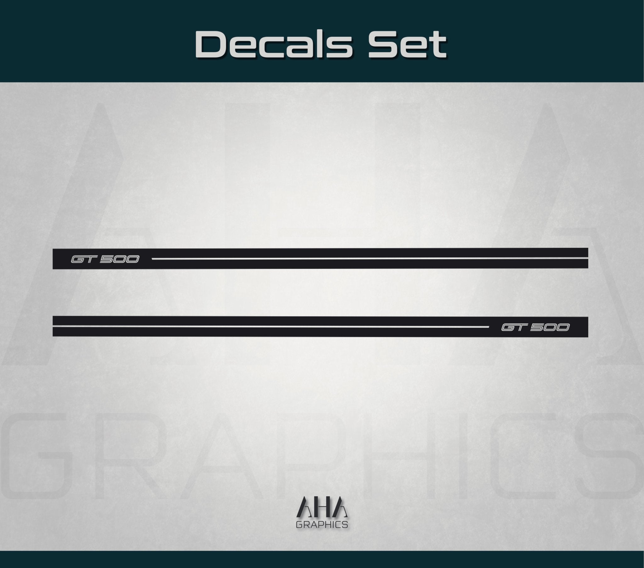 Side Stripes Decals for Ford Mustang Shelby GT 500