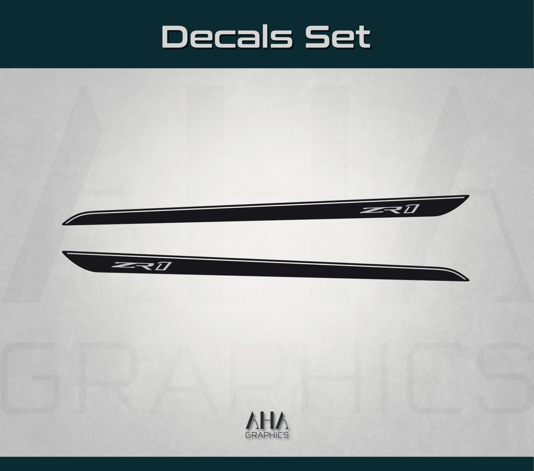 Side Stripes Decals for Chevrolet Corvette C7 ZR1