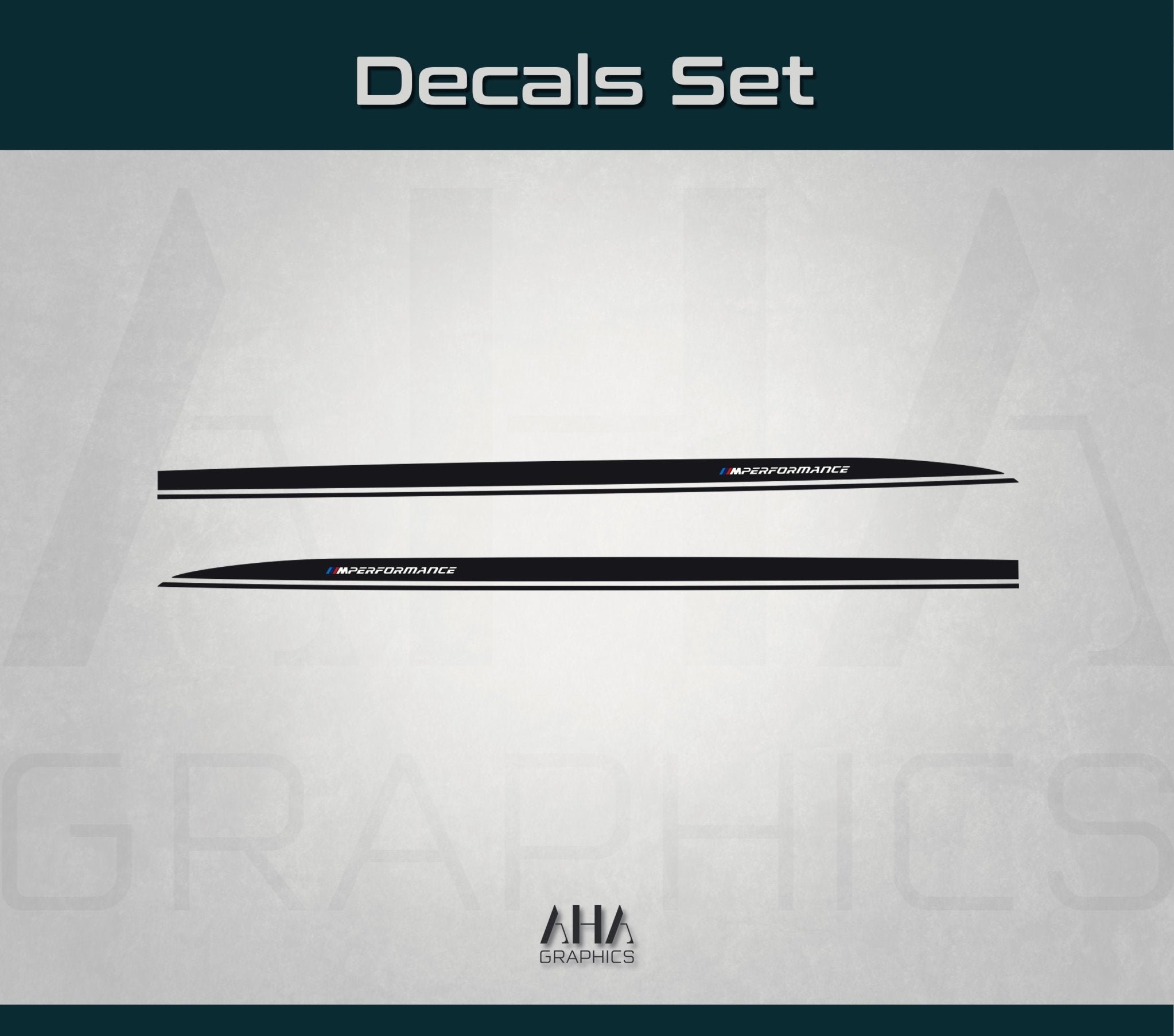 Side Stripes Decals for BMW M2 M Power M Performance Side Graphics