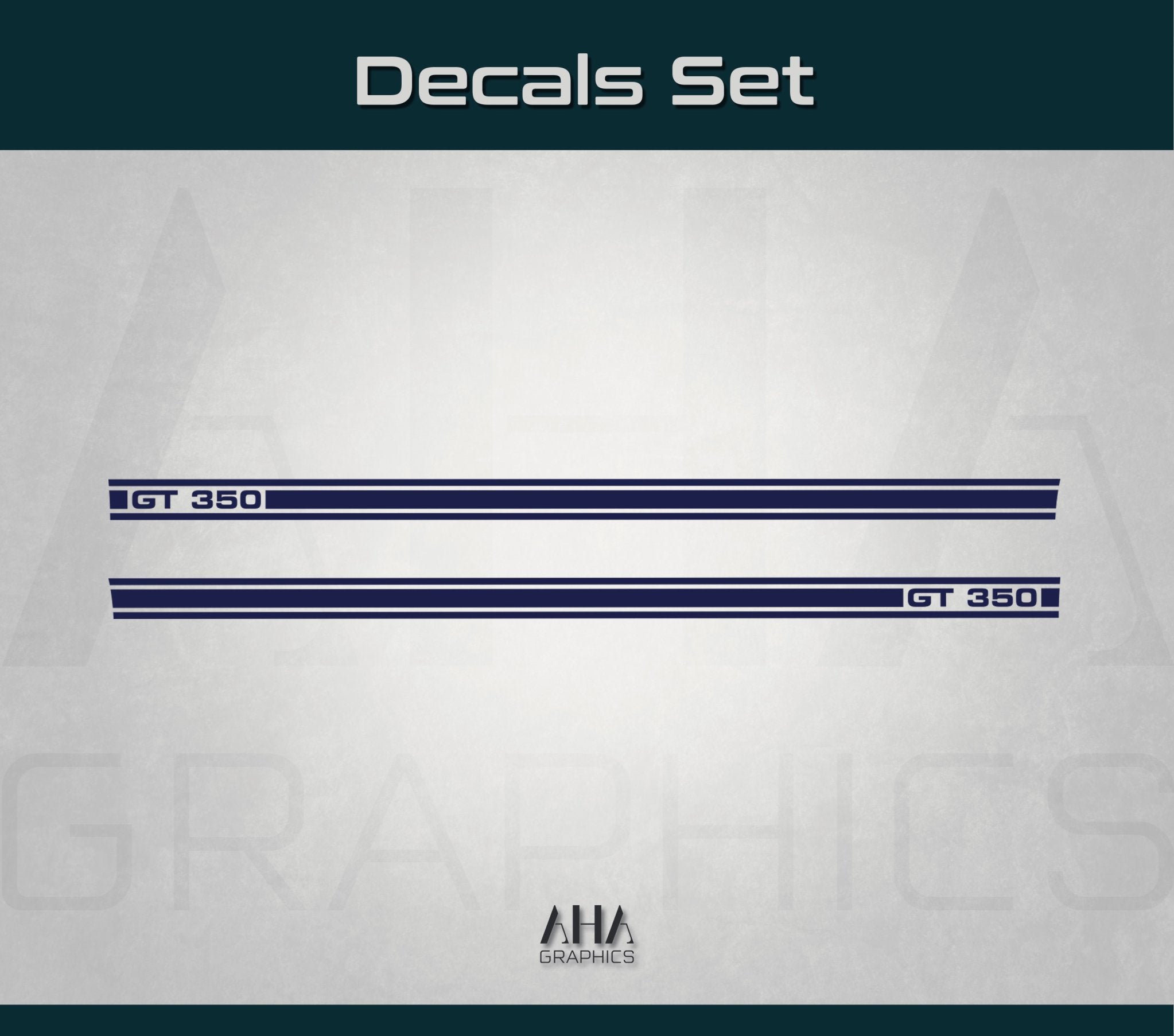 Ford Mustang Shelby GT 350 Side Stripes Decals