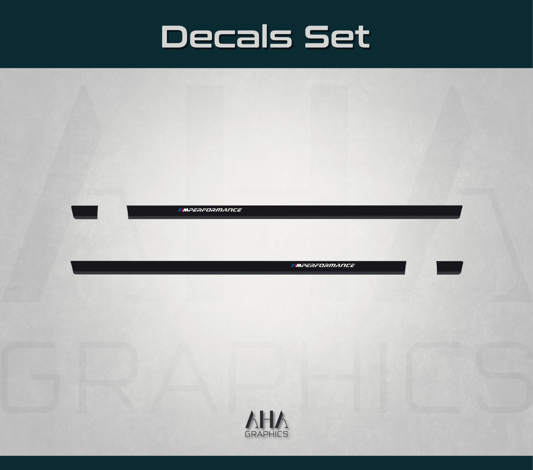 Side Stripes Decals for BMW M4 M Power M Performance Side Graphics