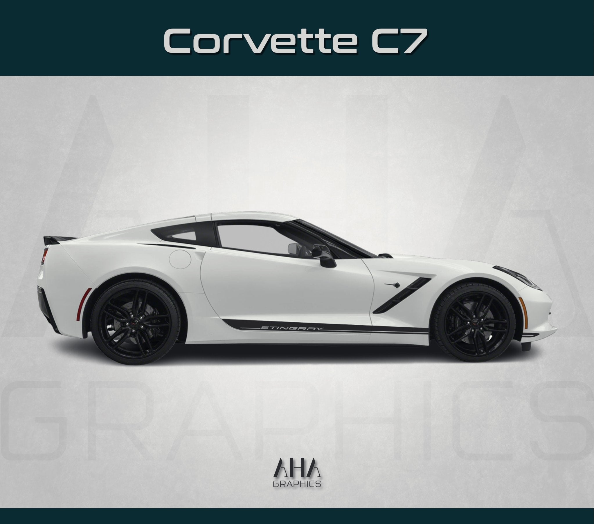 Side Stripes Decals for Chevrolet Corvette C7 Stingray