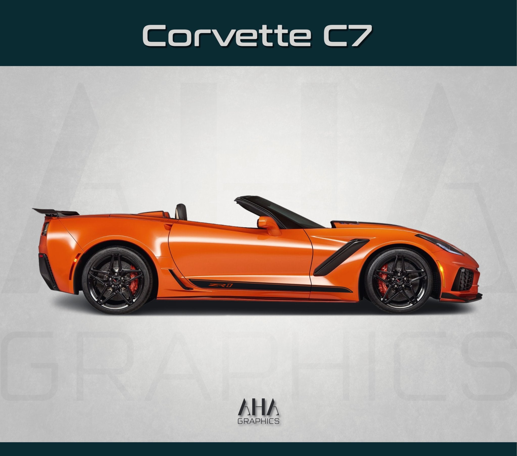 Side Stripes Decals for Chevrolet Corvette C7 ZR1