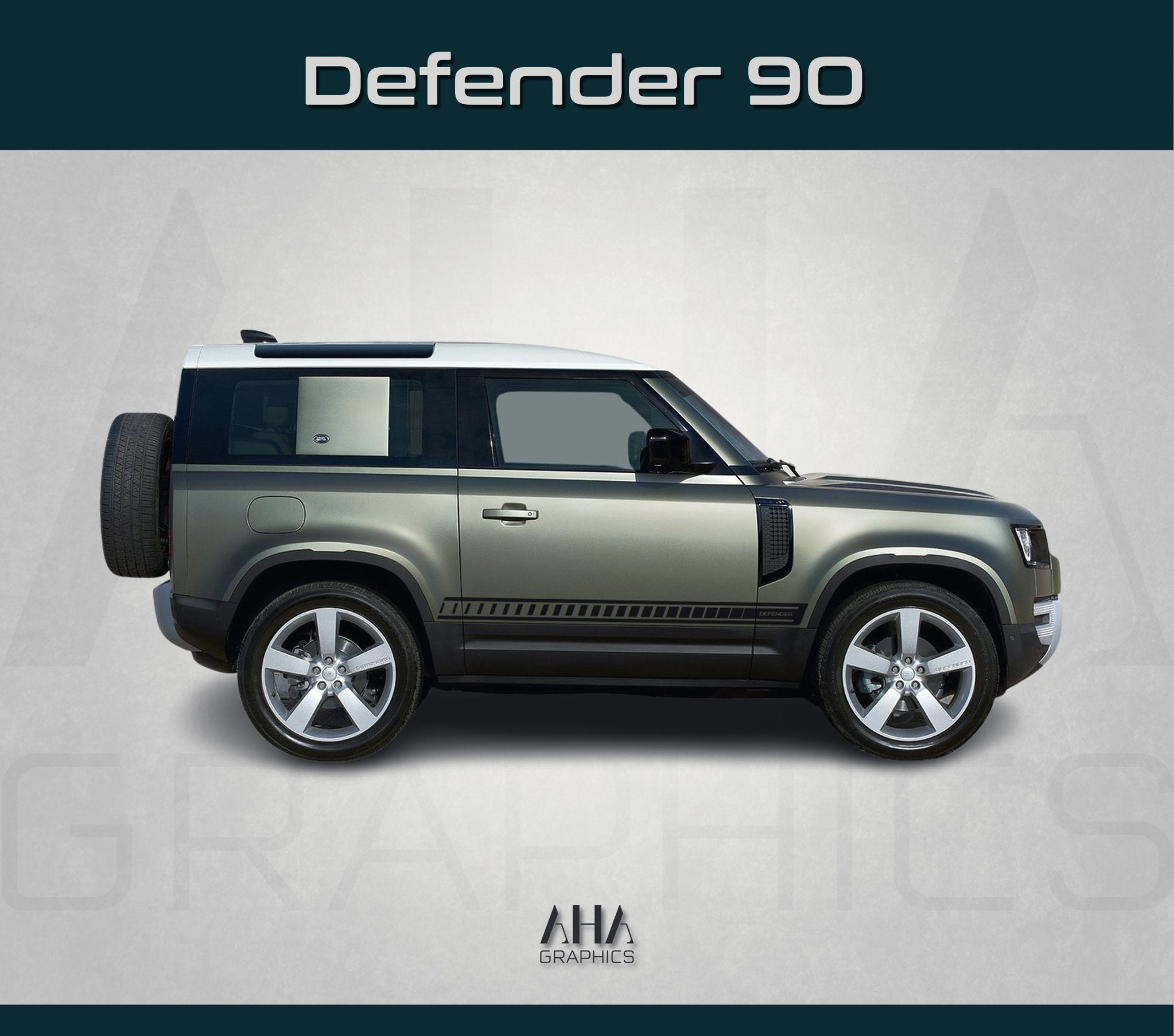 Side Stripes Decals for Land Rover Defender 90