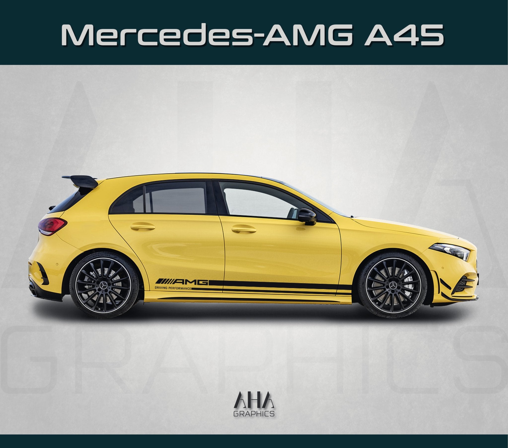 Side Stripes Decals for Mercedes AMG A45 A Class
