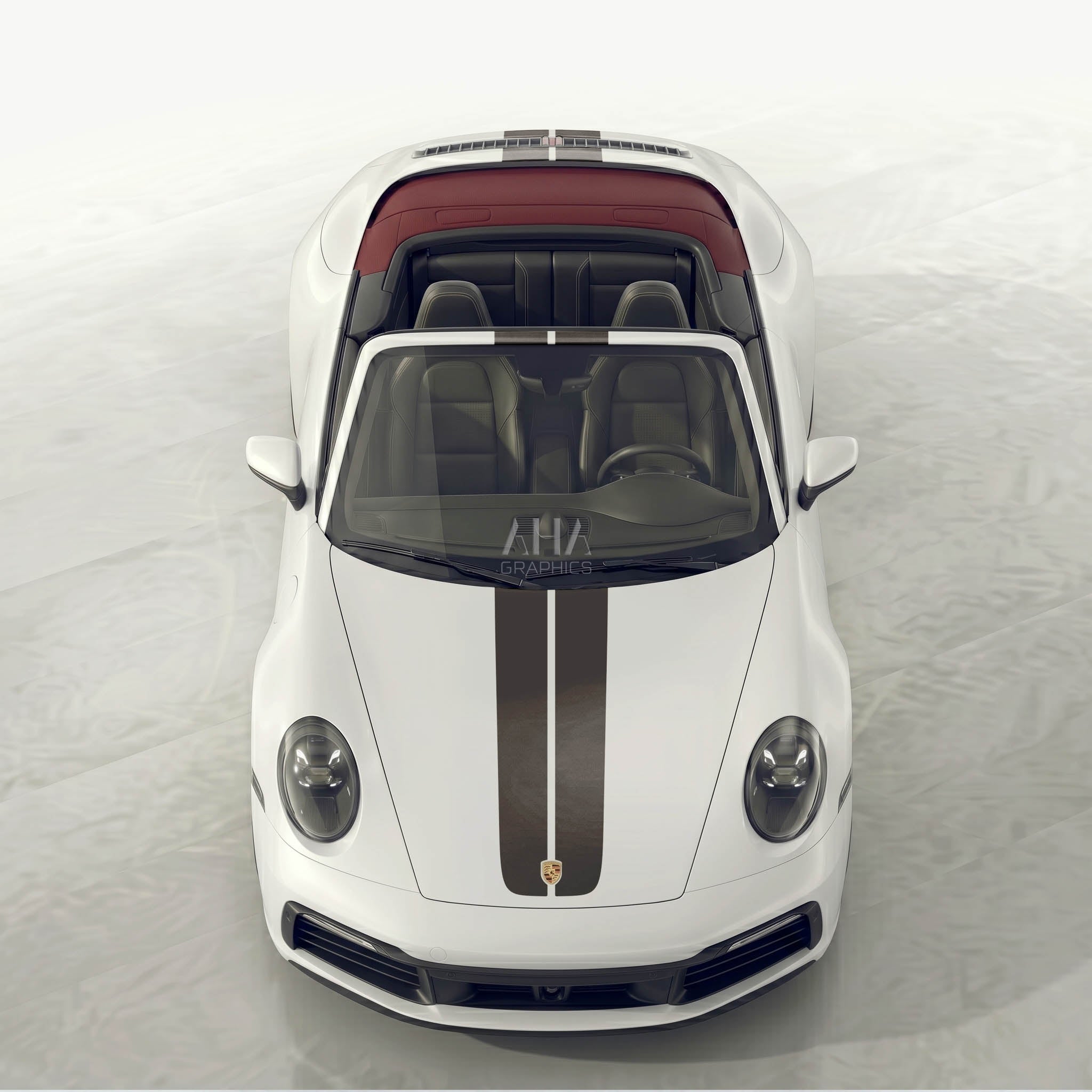 992 Cabriolet Center Stripes Decals
