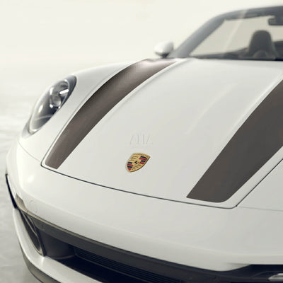 992 Cabriolet 911R Style Center Stripes Decals
