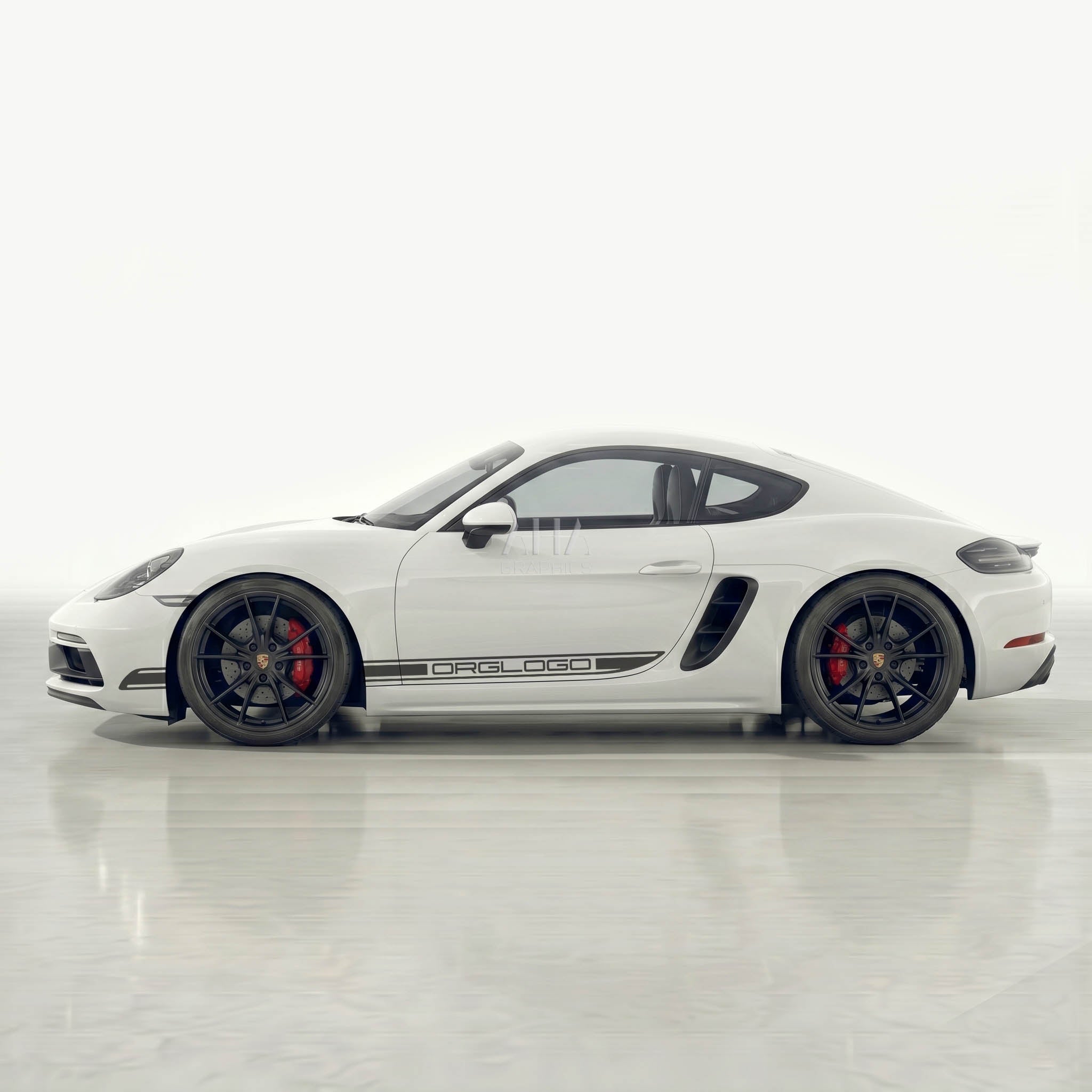 718 Cayman Side Stripes Decals