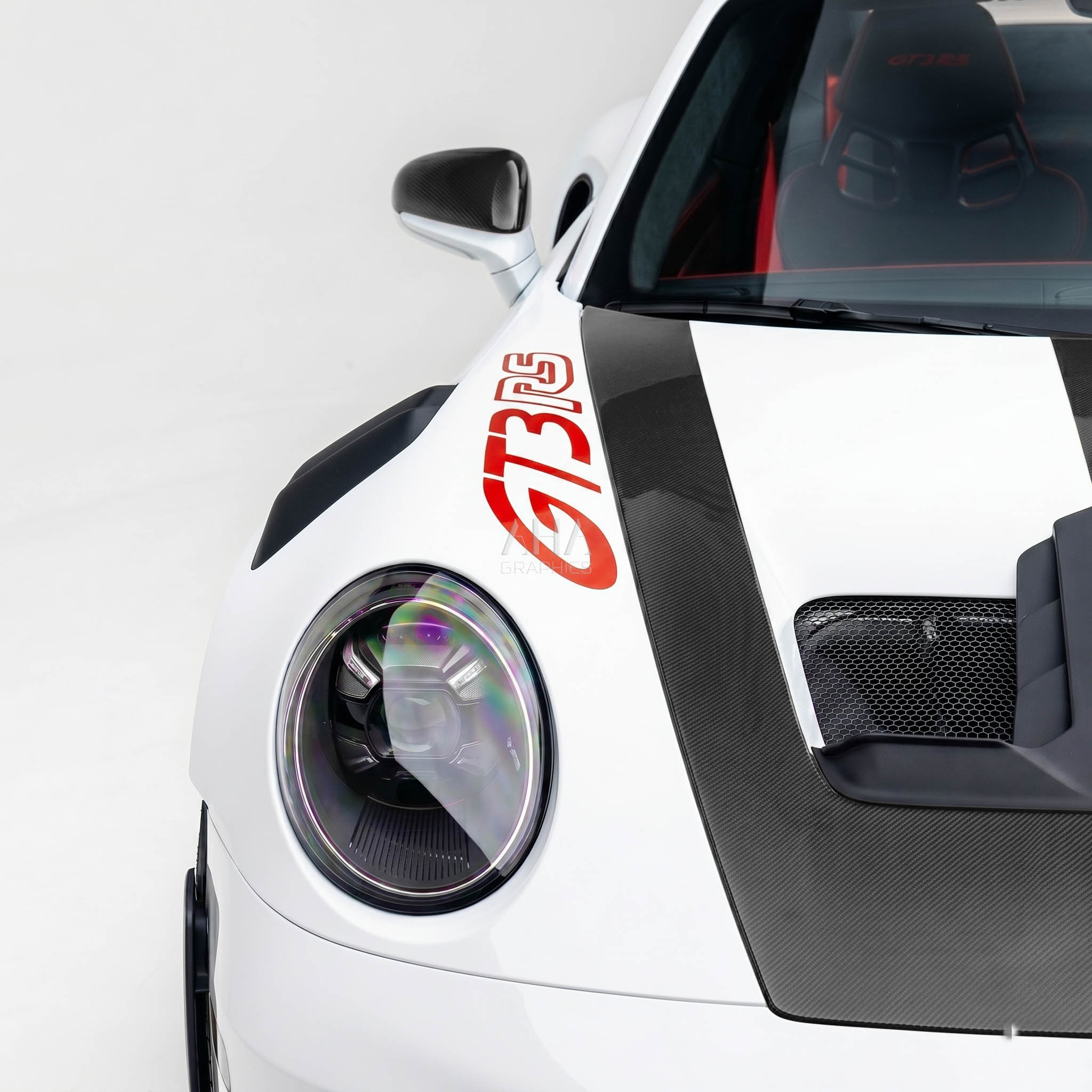 992 GT3 RS Checkered Side Stripes Decals