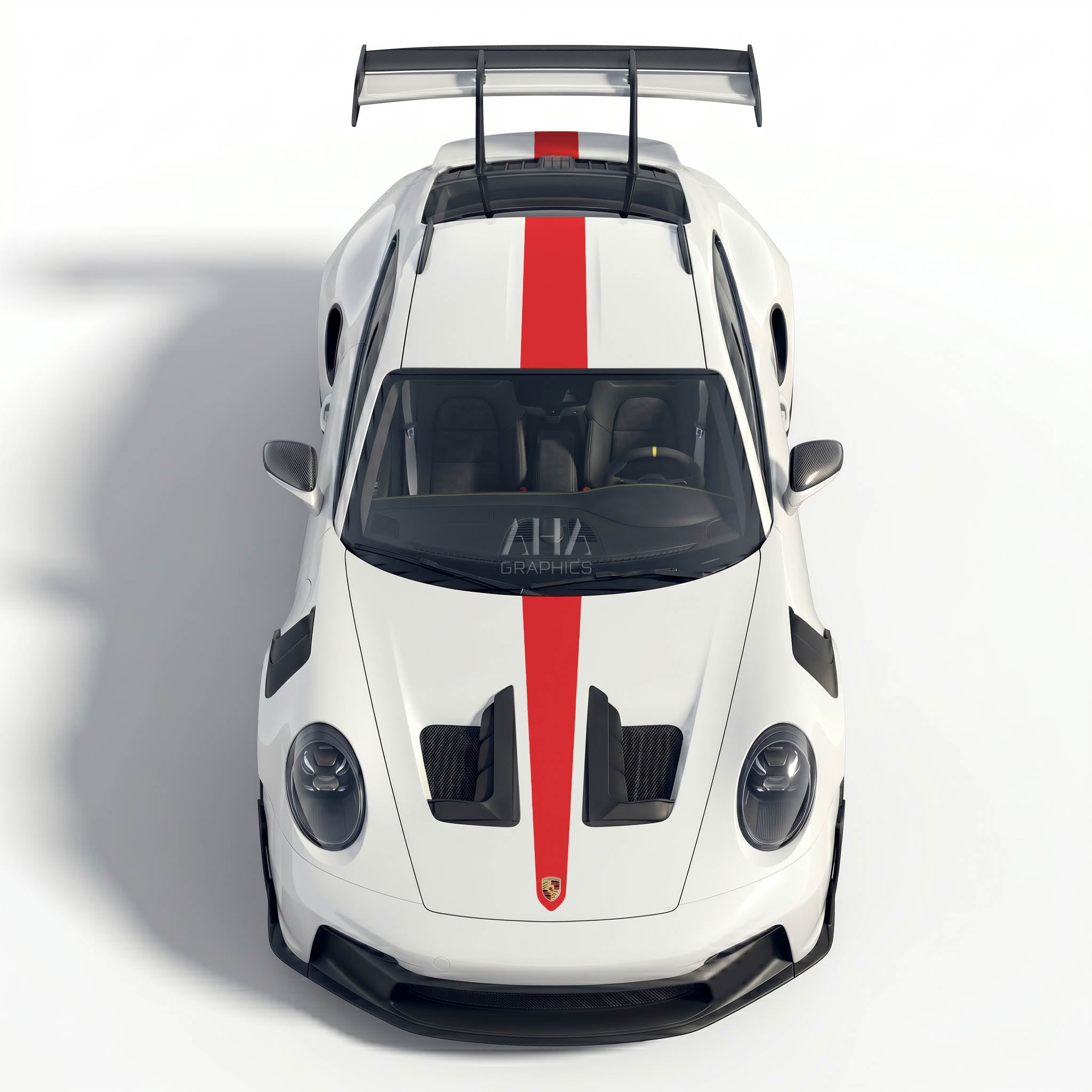 992 GT3RS Center Stripes Decals