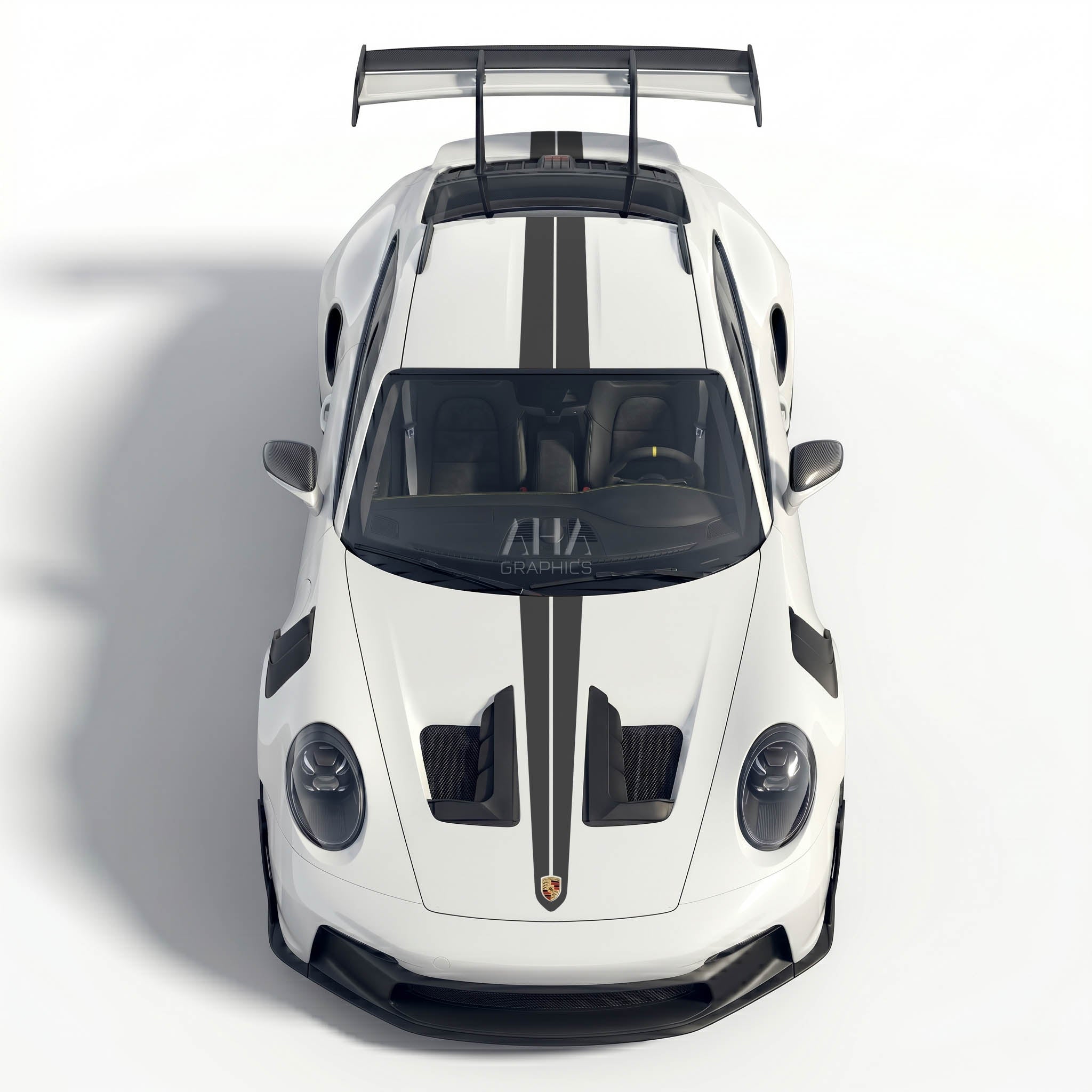 992 GT3RS Center Stripes Decals