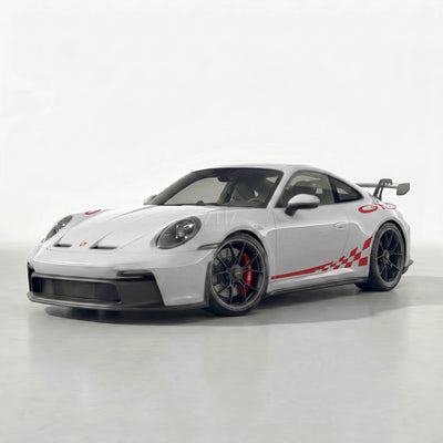 992 GT3 Checkered Side Stripes with Fenders Decals