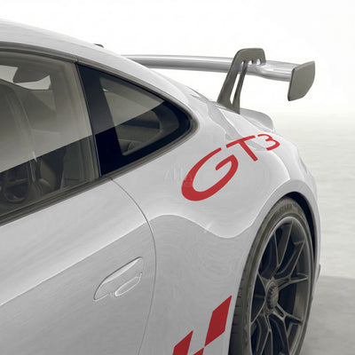 992 GT3 Checkered Side Stripes with Fenders Decals