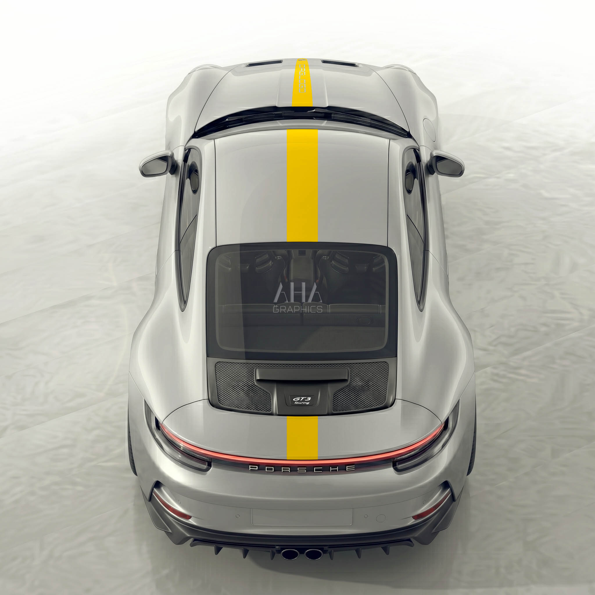 992 GT3 Touring Motorsport Center Stripes Decals