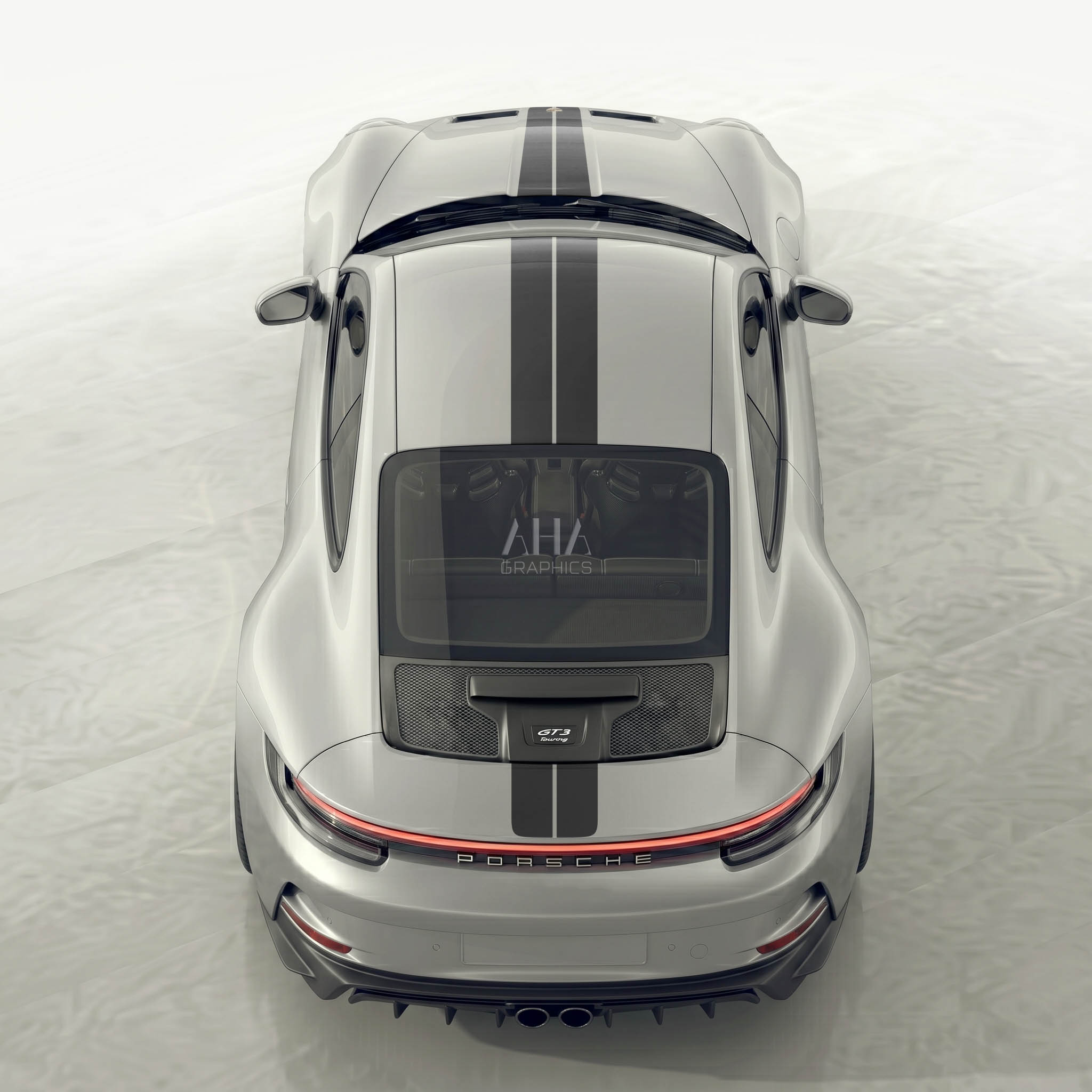 992 GT3 Touring Center Stripes Decals