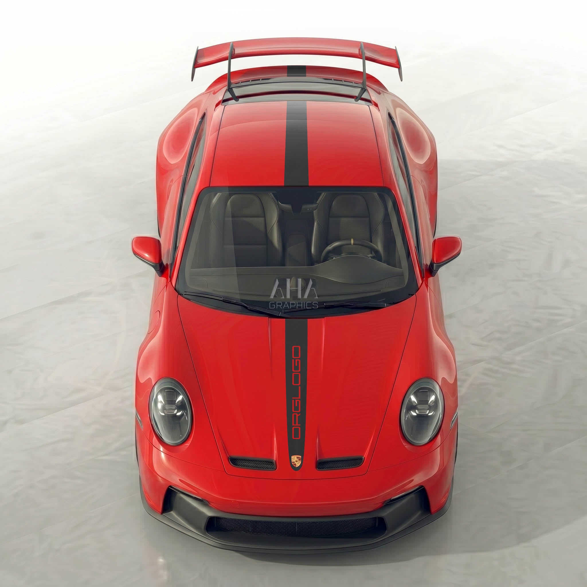 992 GT3 Motorsport Center Stripes Decals