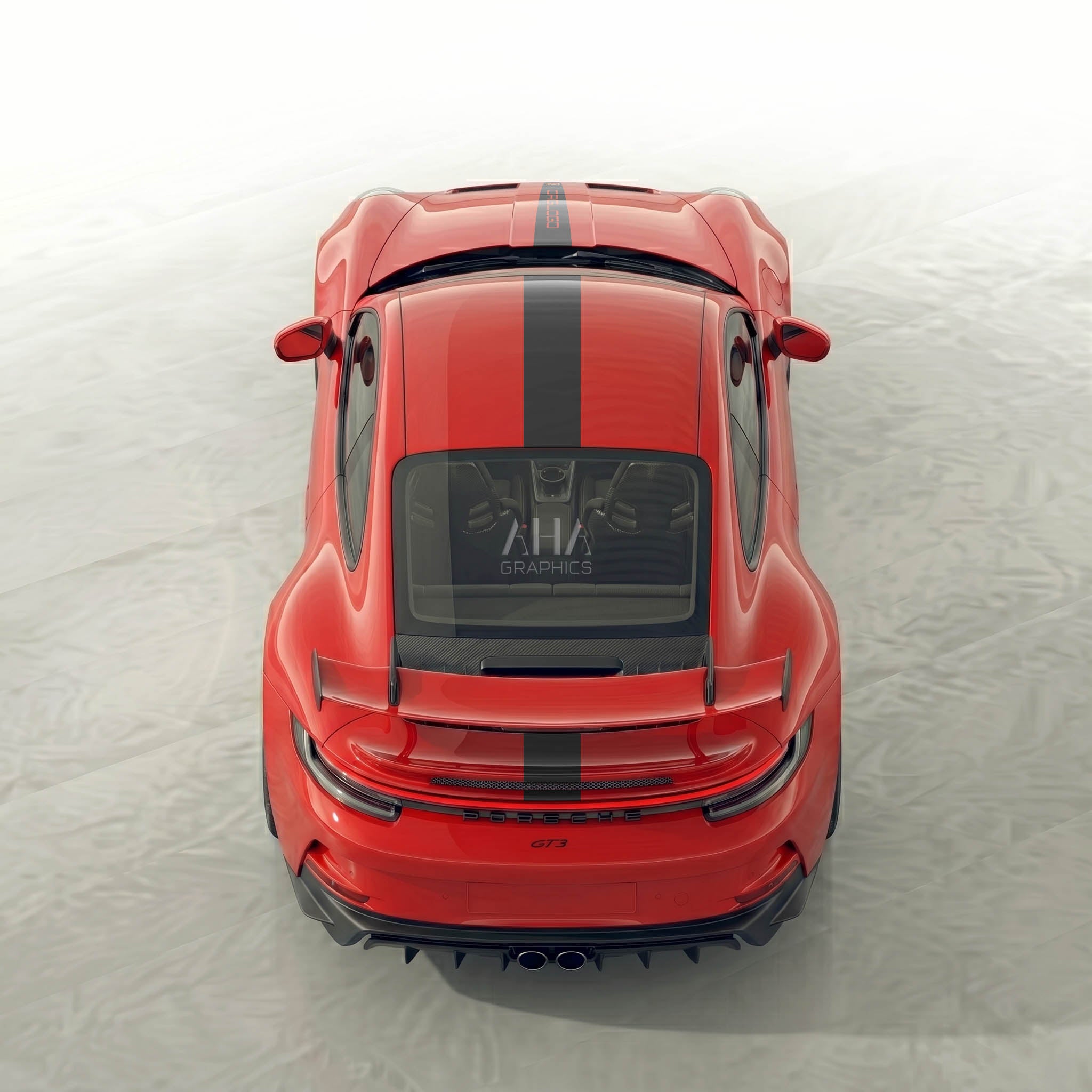 992 GT3 Motorsport Center Stripes Decals