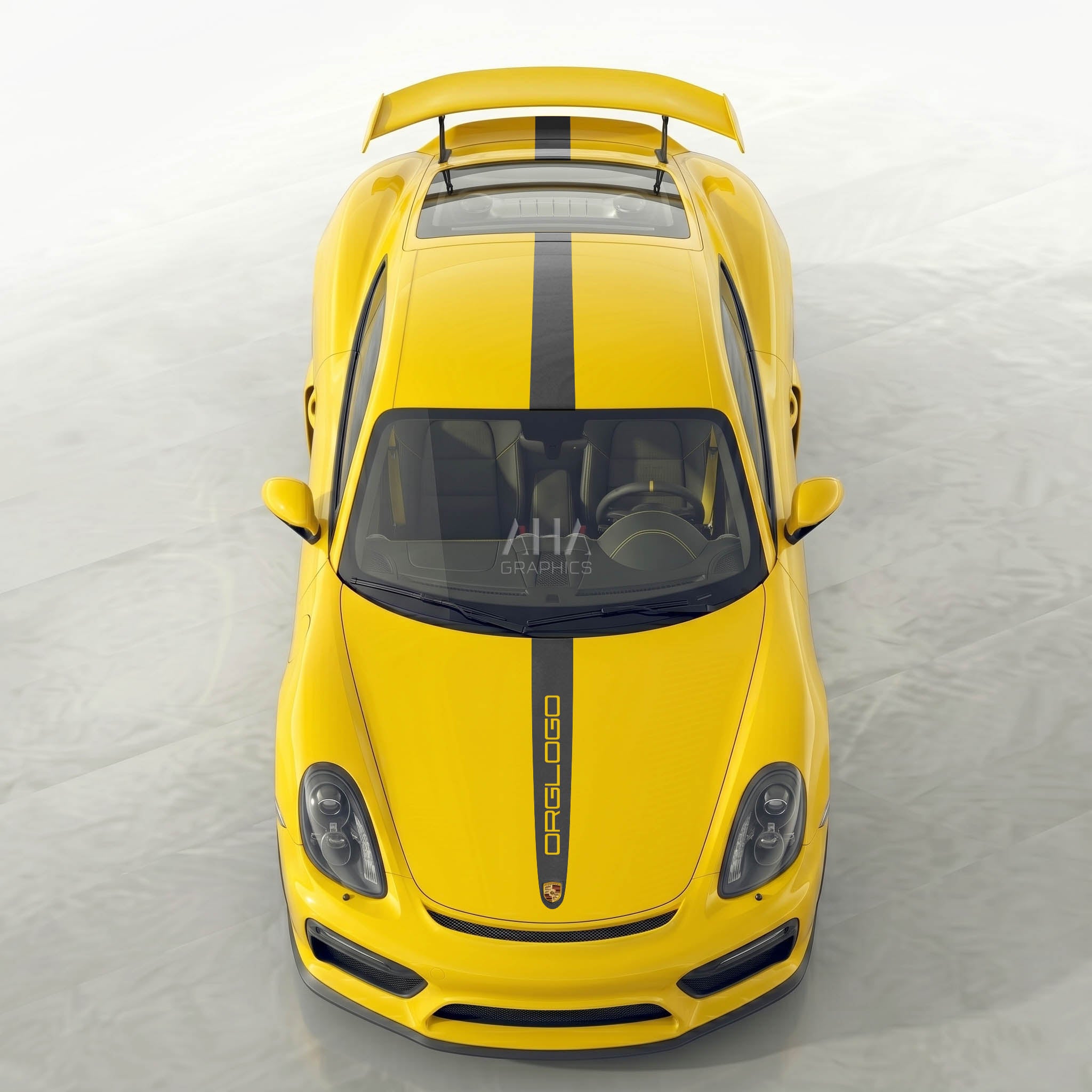 981 Cayman GT4 Center Stripes Decals