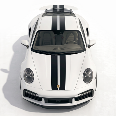 992 911 Carrera Turbo S 4S Center Stripes Decals