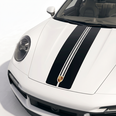 992 911 Carrera Turbo S 4S Center Stripes Decals