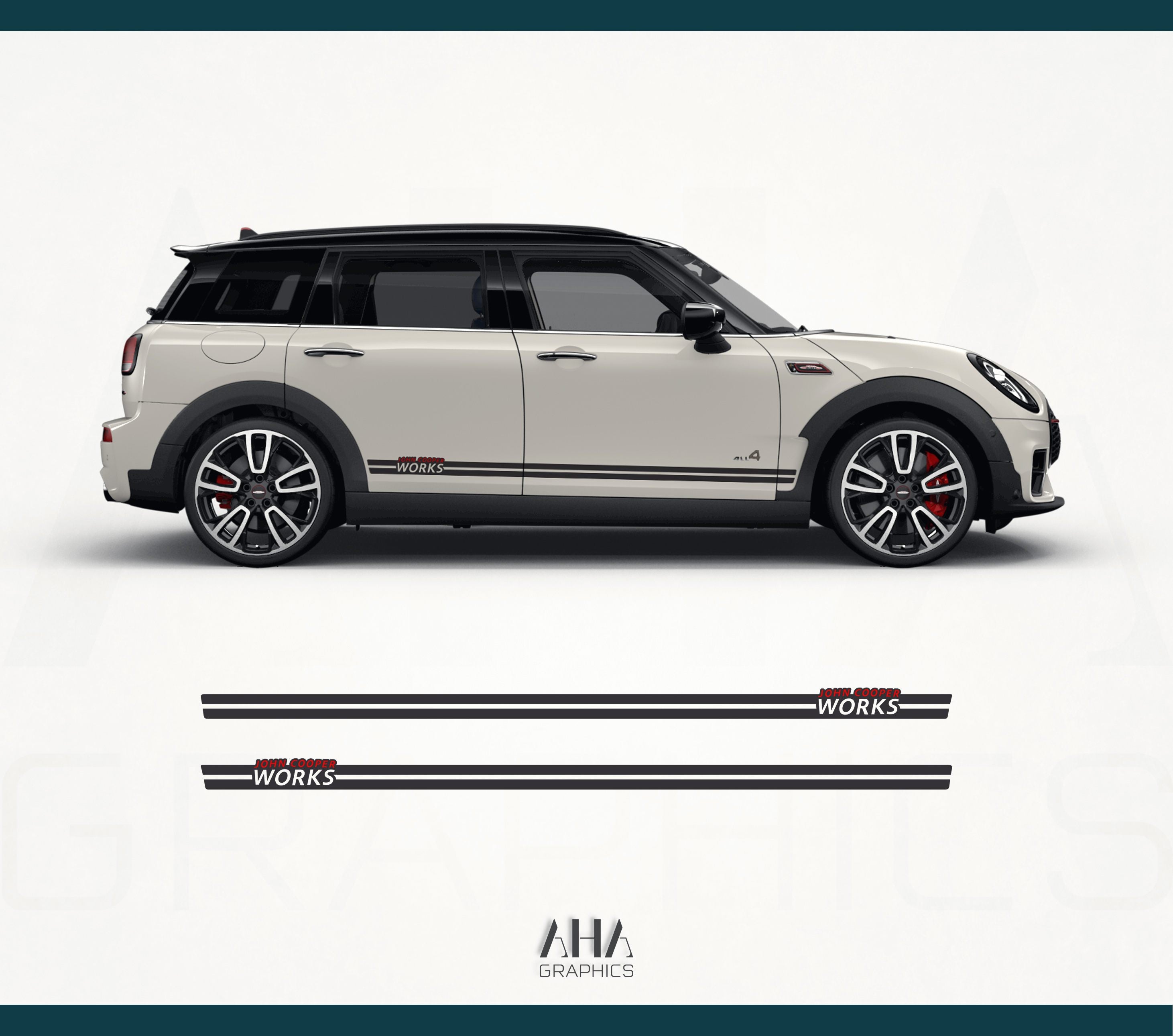 Mini Clubman JCW Mini John Cooper Works Side Stripes Decals